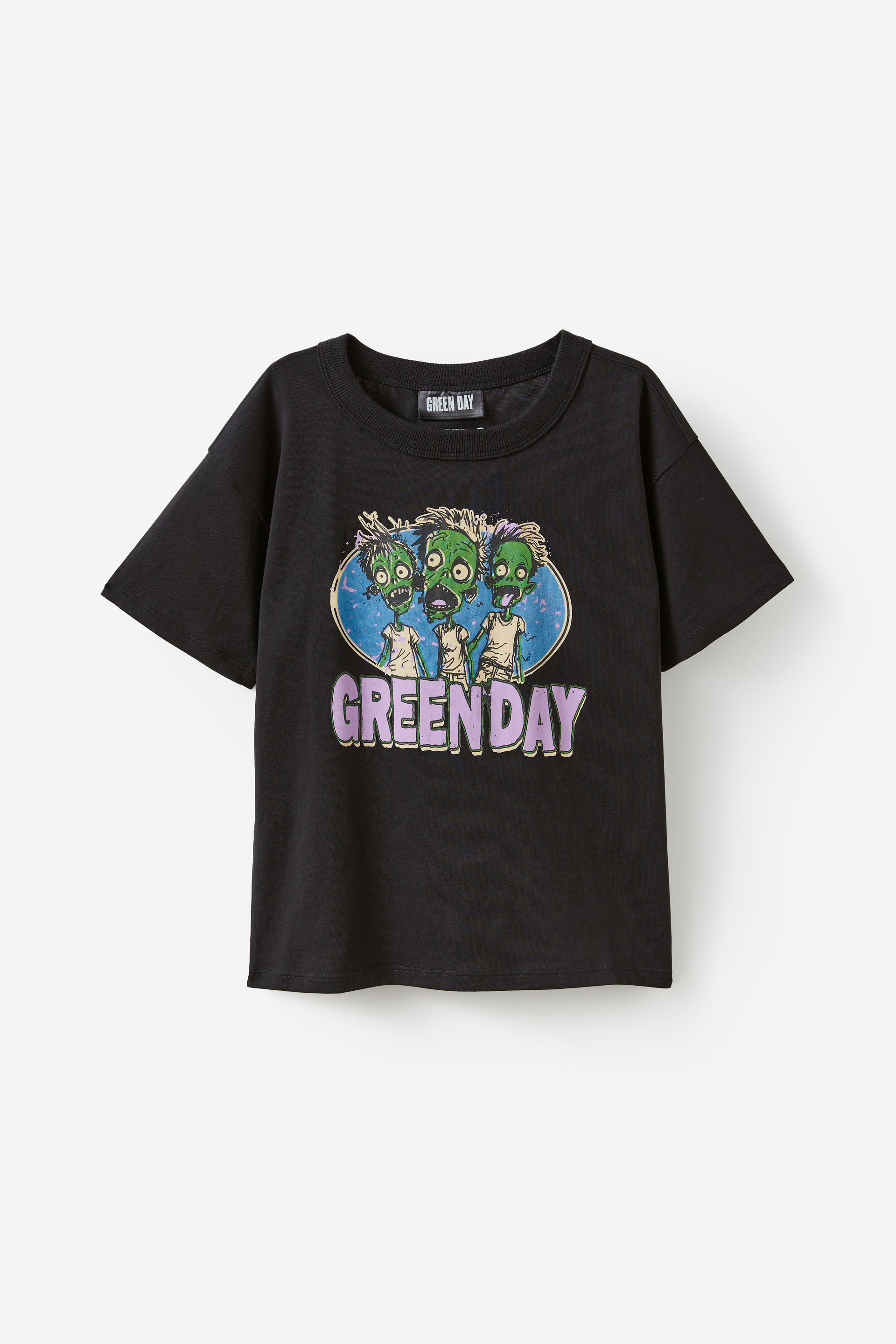Licensed Drop Shoulder Short Sleeve Tee lcn wmg black/green day