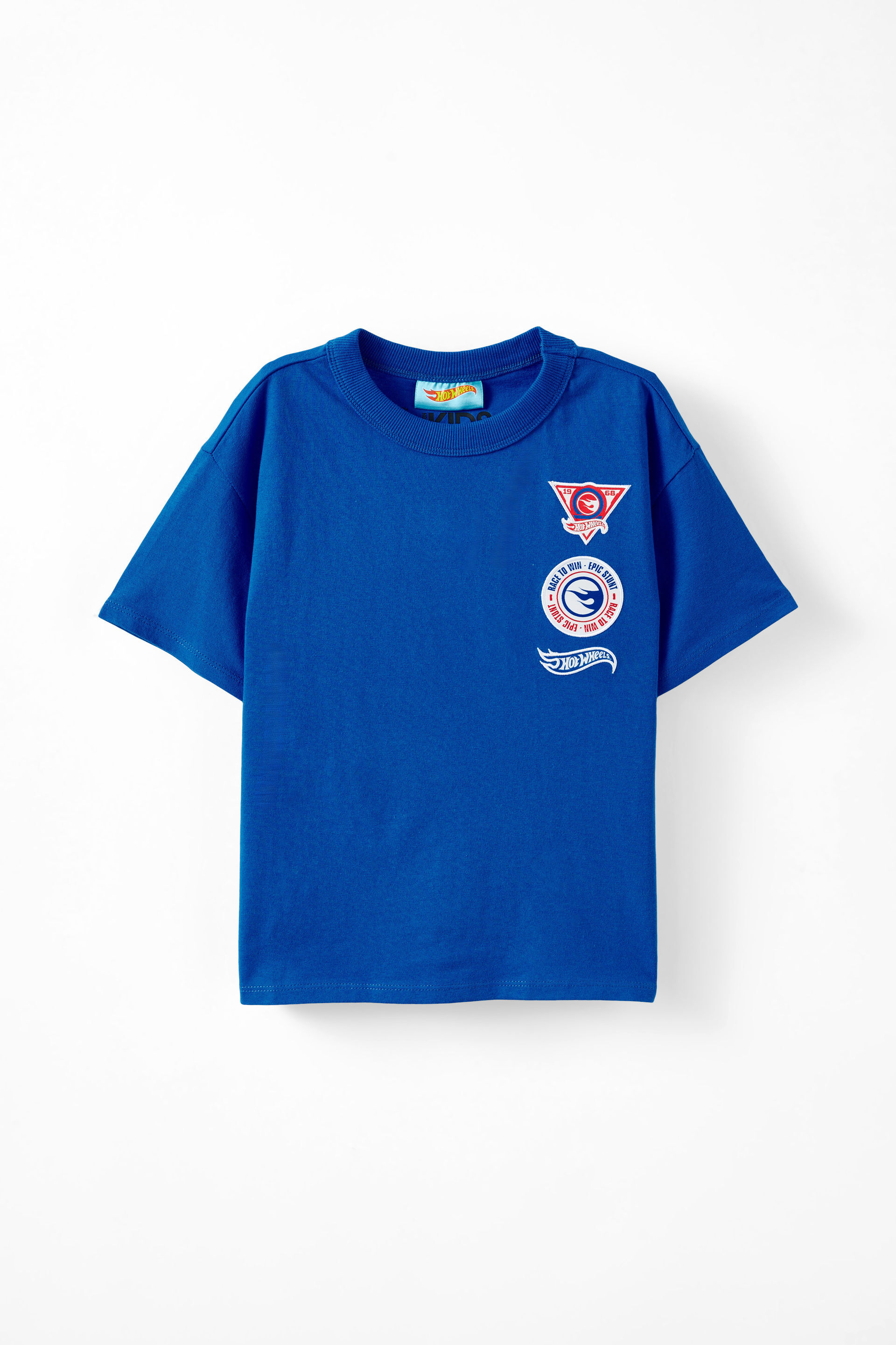 Hot Wheels Drop Shoulder Short Sleeve Tee lcn mat harbour blue/hot wheels turbo