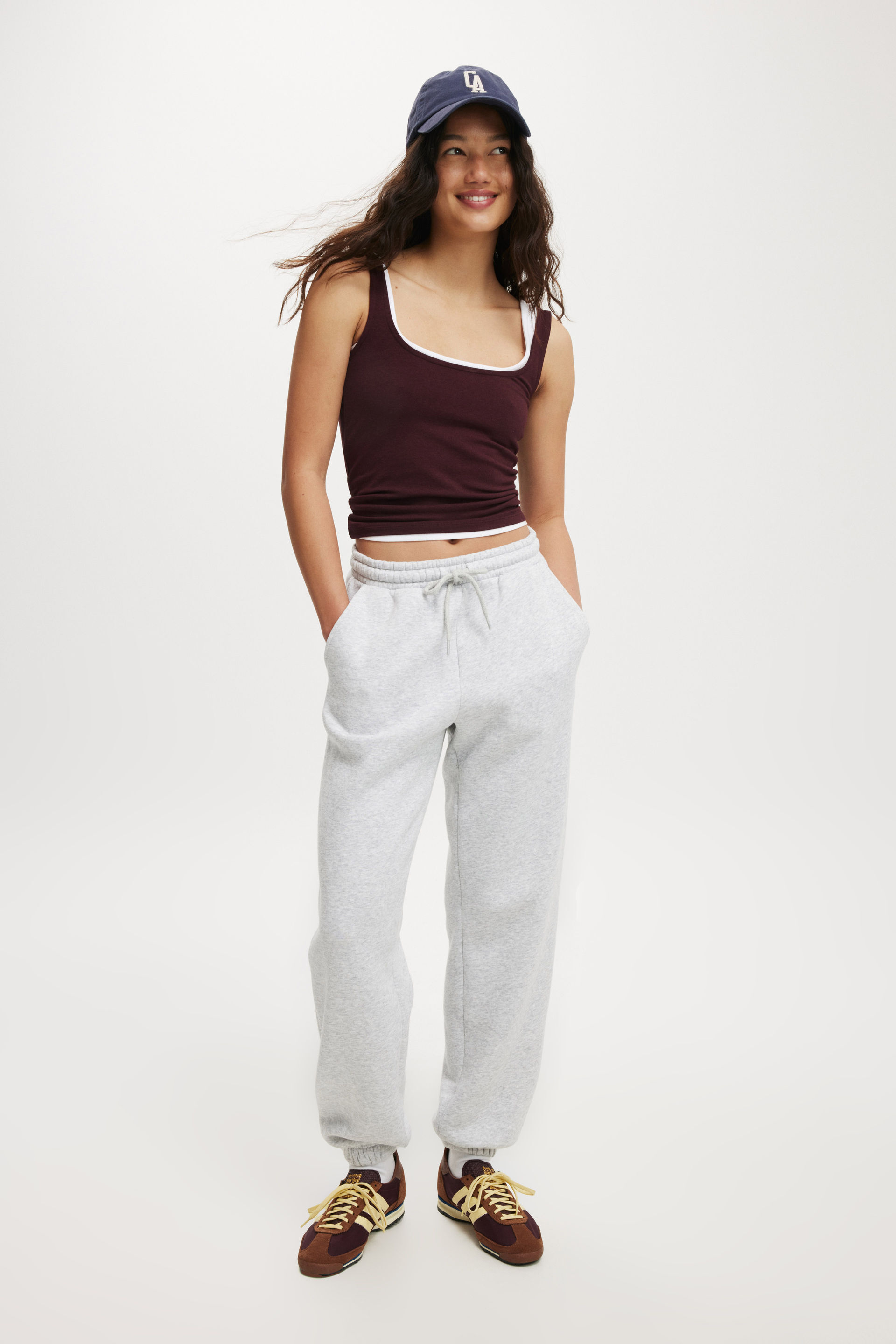 Classic Fleece Sweatpant soft grey marle