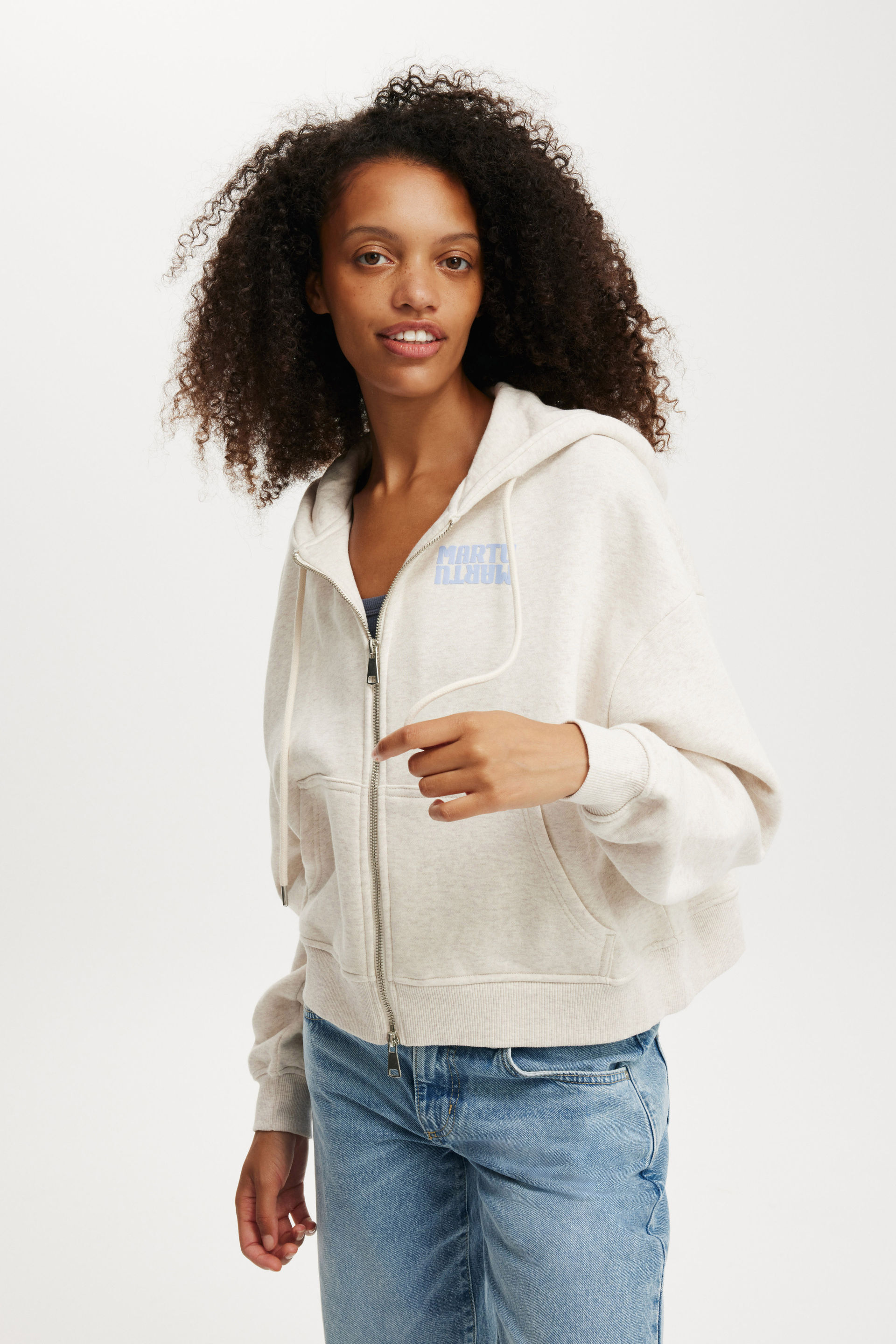 Classic Fleece Licensed Zip Through Hoodie lcn bra b simpson waterhole/oatmeal marle