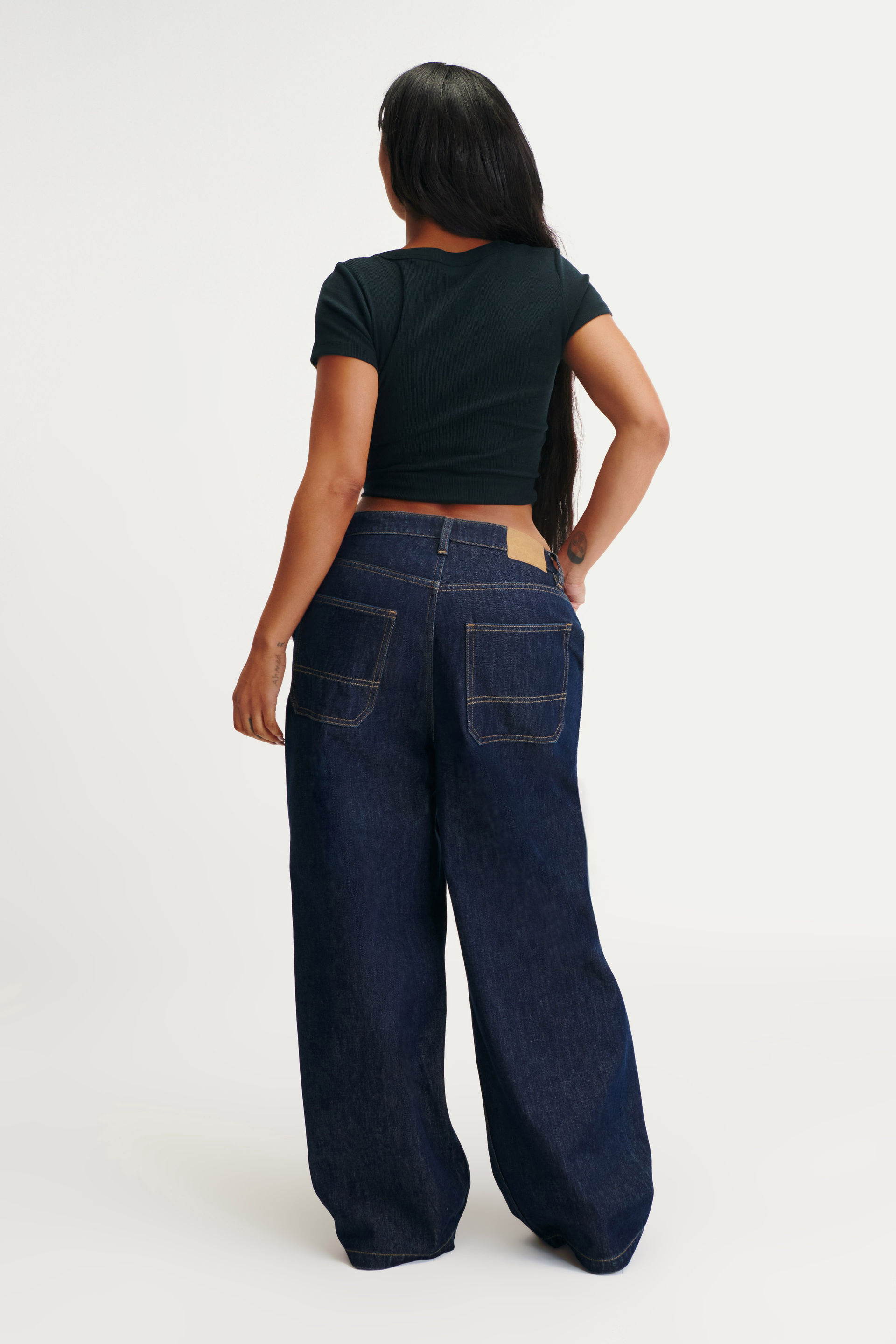 Curvy Boyfriend Super Baggy Jean carpenter star blue