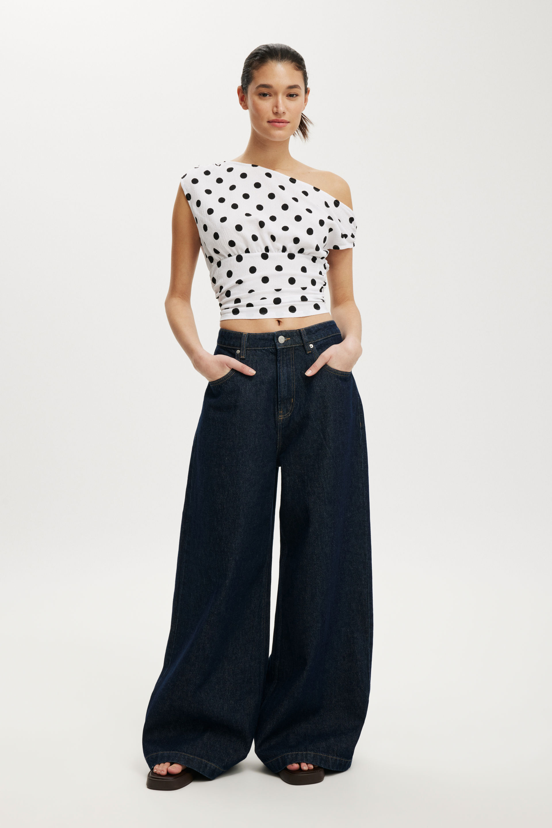 91 Wide Jean shutter blue