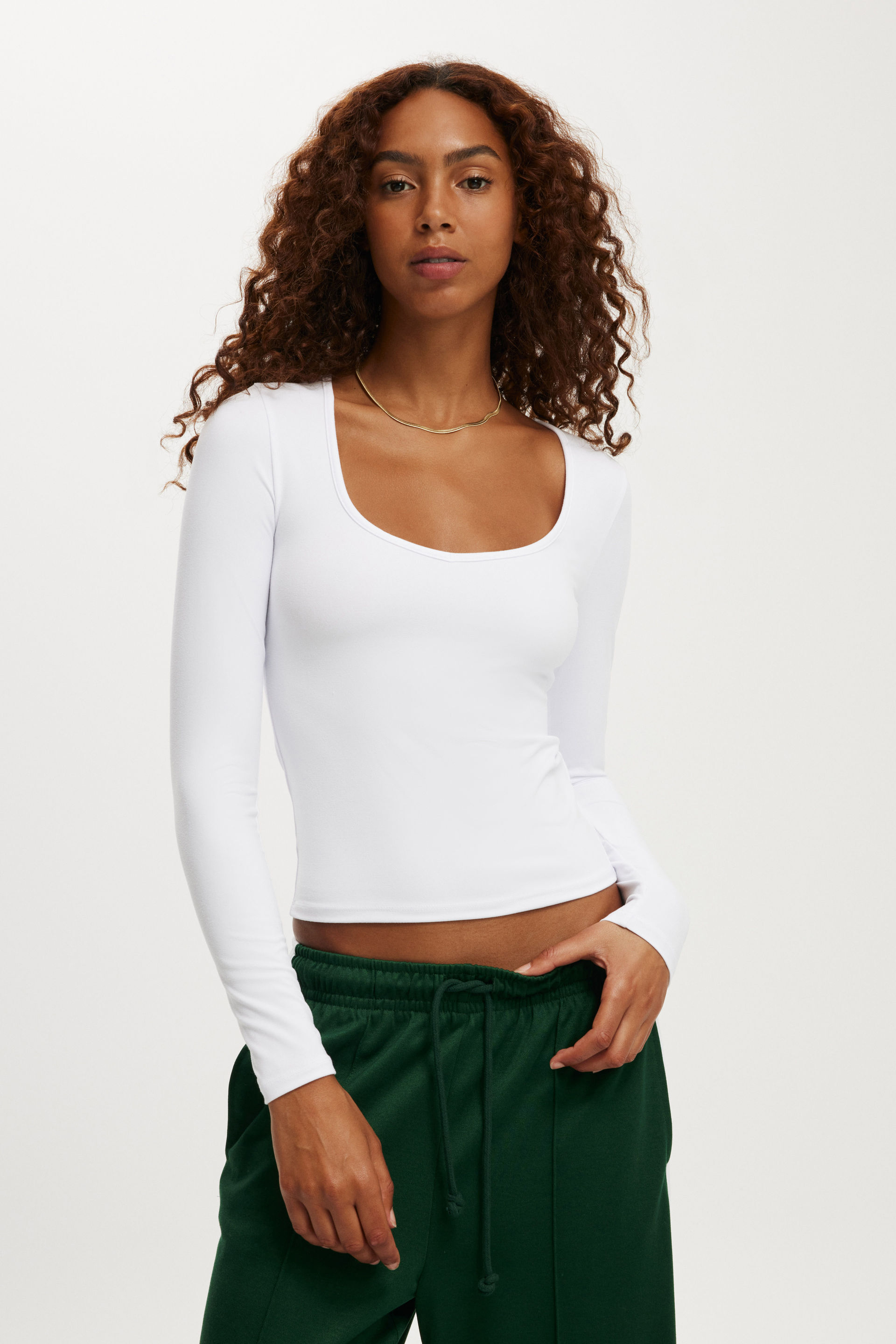 Hold Me Long Sleeve white