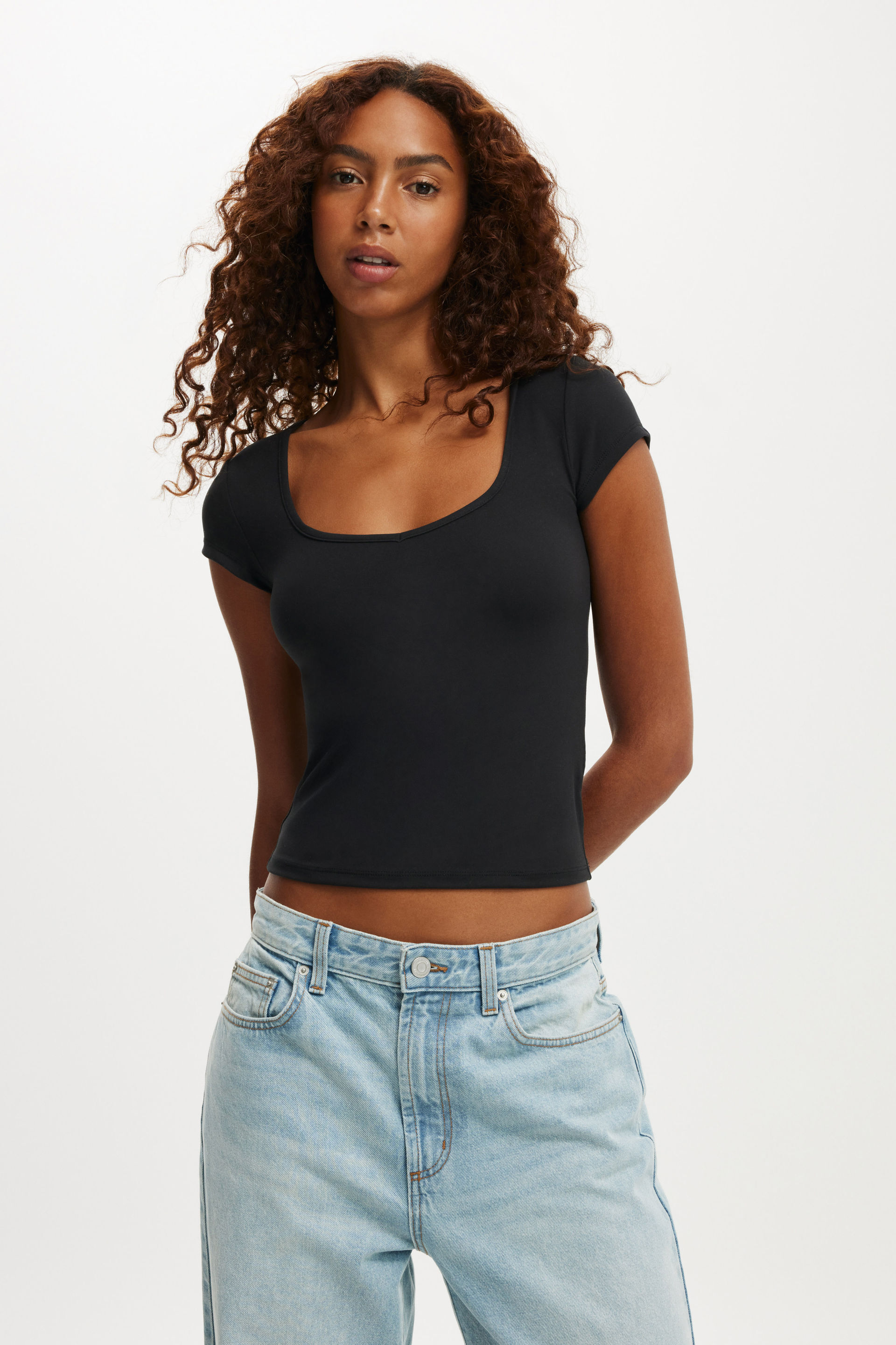 Hold Me Short Sleeve black