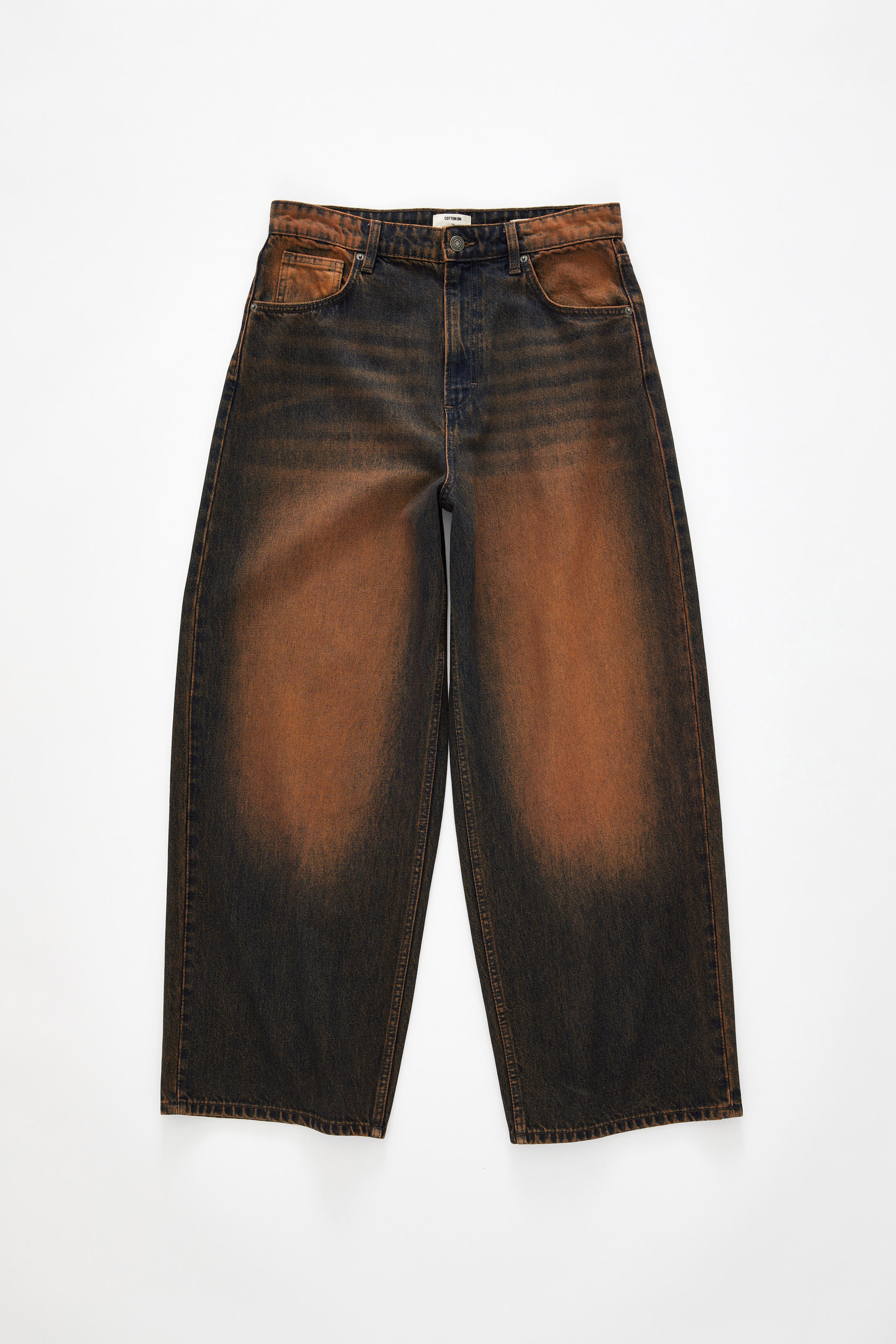 Boyfriend Super Baggy Jean stitch y2k washed brown