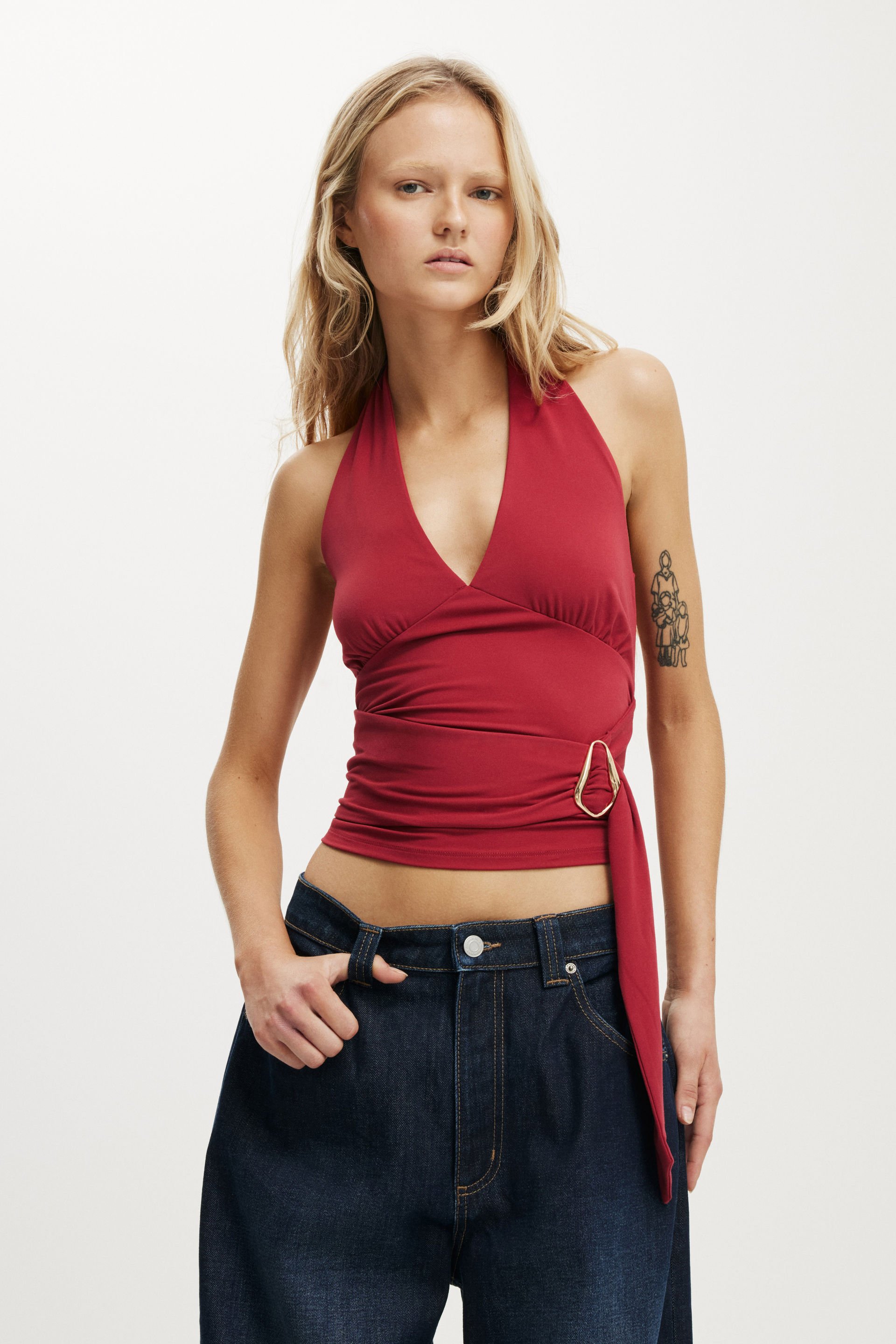 Buckle Belt Tie Halter Top cranberry cider 1 4750-buckle-belt-tie-halter-top-cranberry-cider-1.jpg