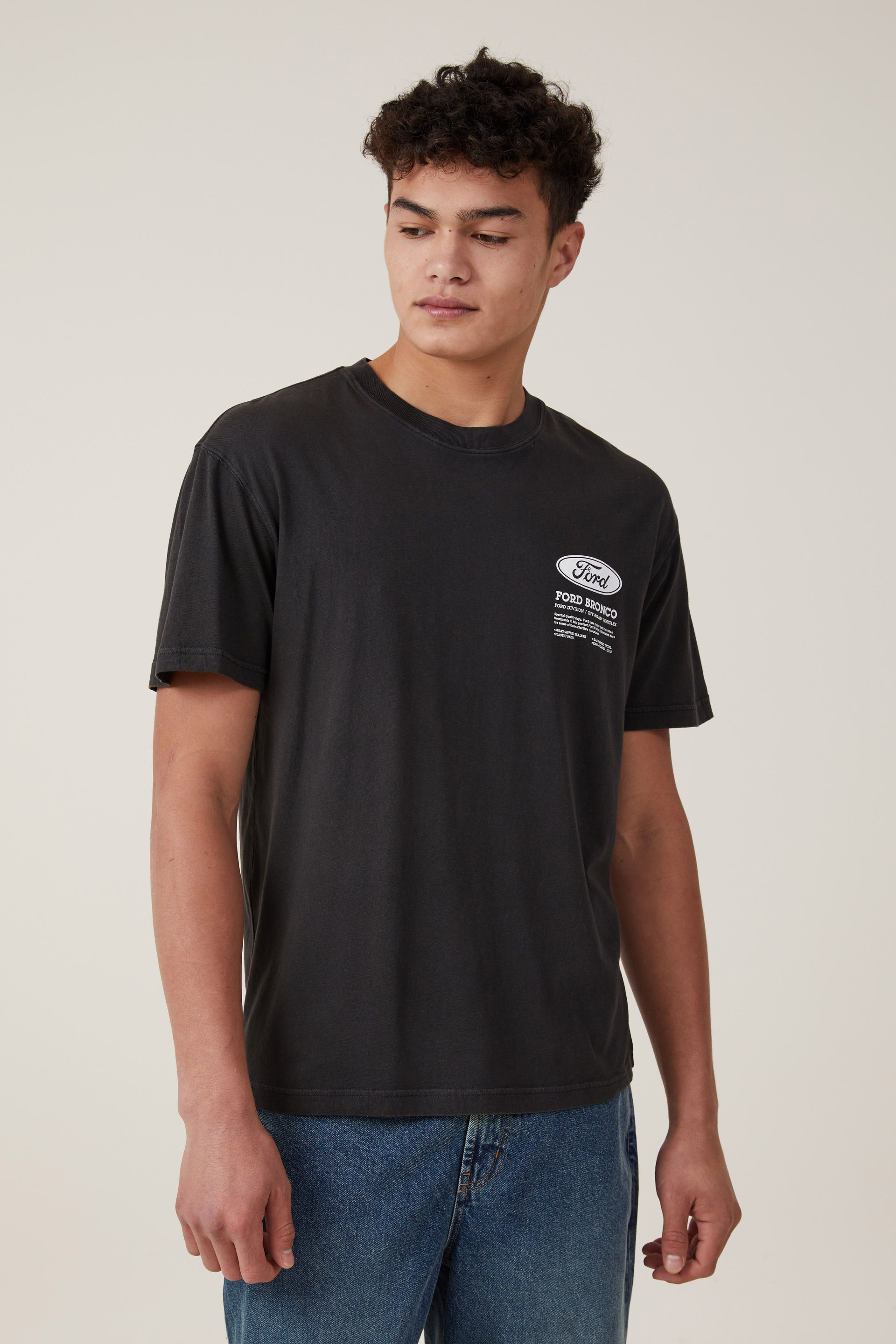 Ford Loose Fit T-Shirt lcn ford washed black/bronco