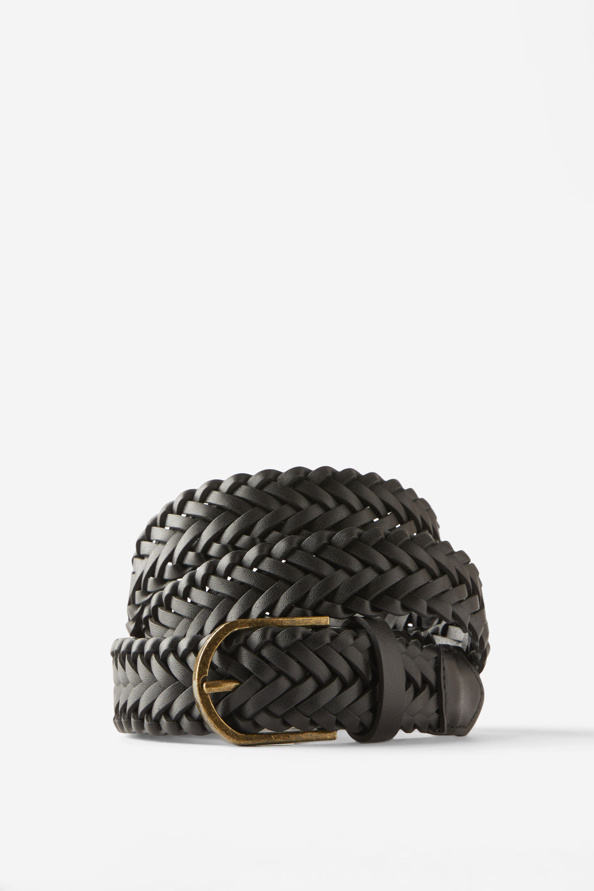 Signature Braided Belt black/burnished gold