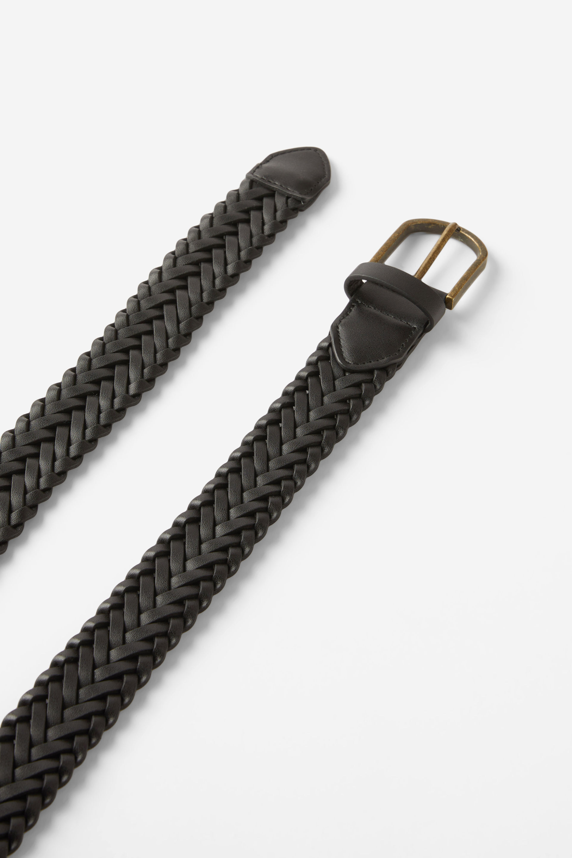 Signature Braided Belt black/burnished gold