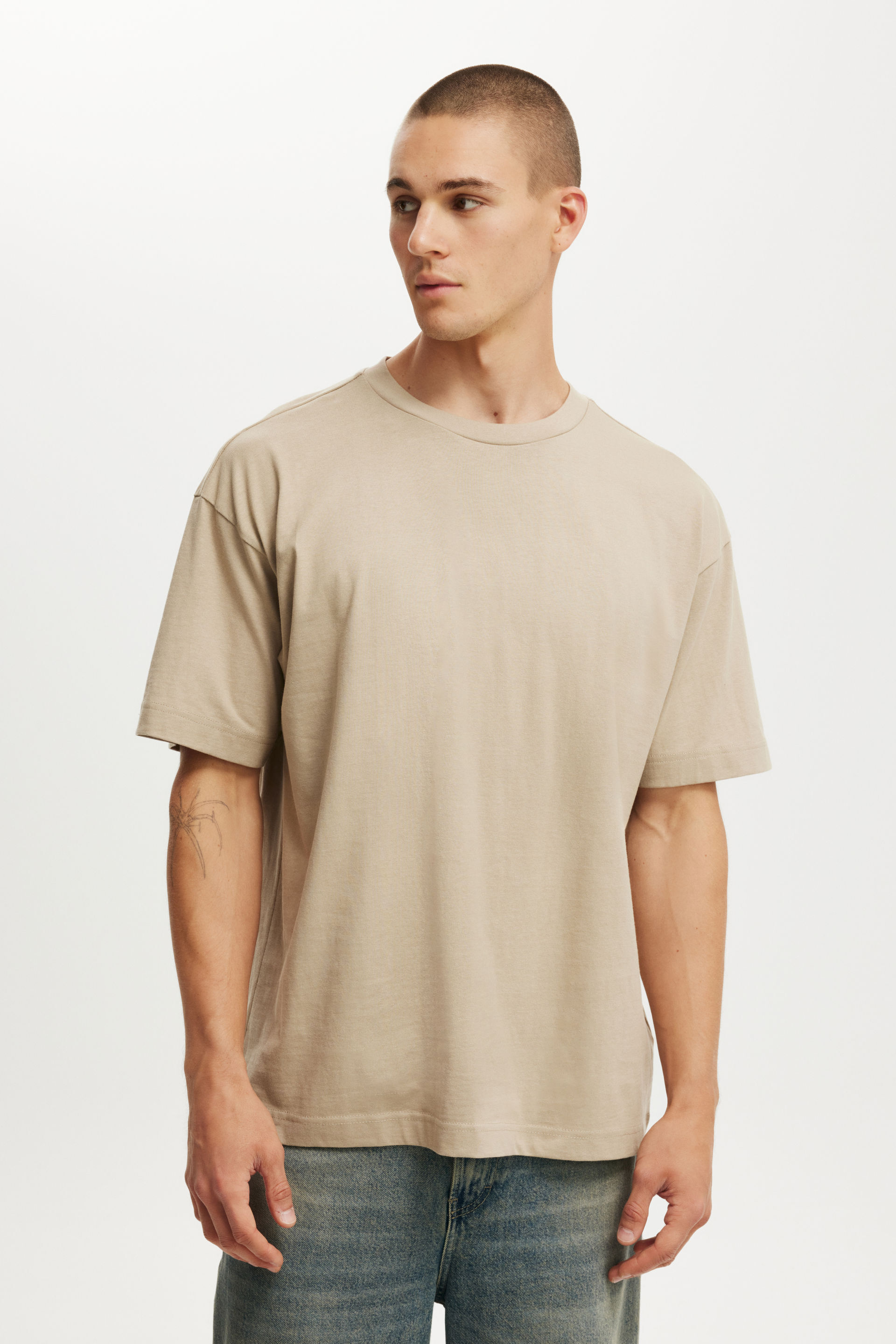 Box Fit T-Shirt gravel stone