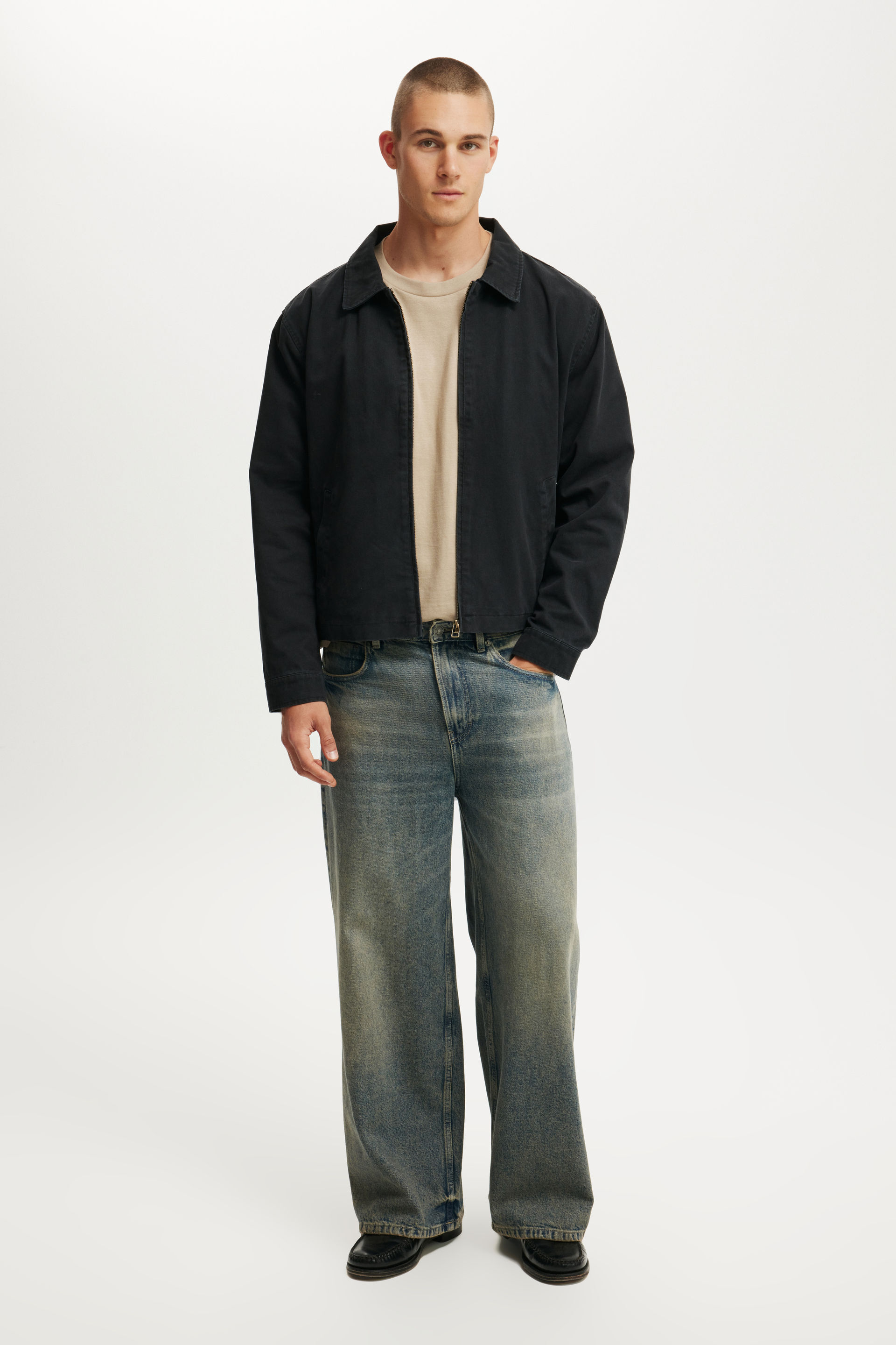 Box Fit T-Shirt gravel stone
