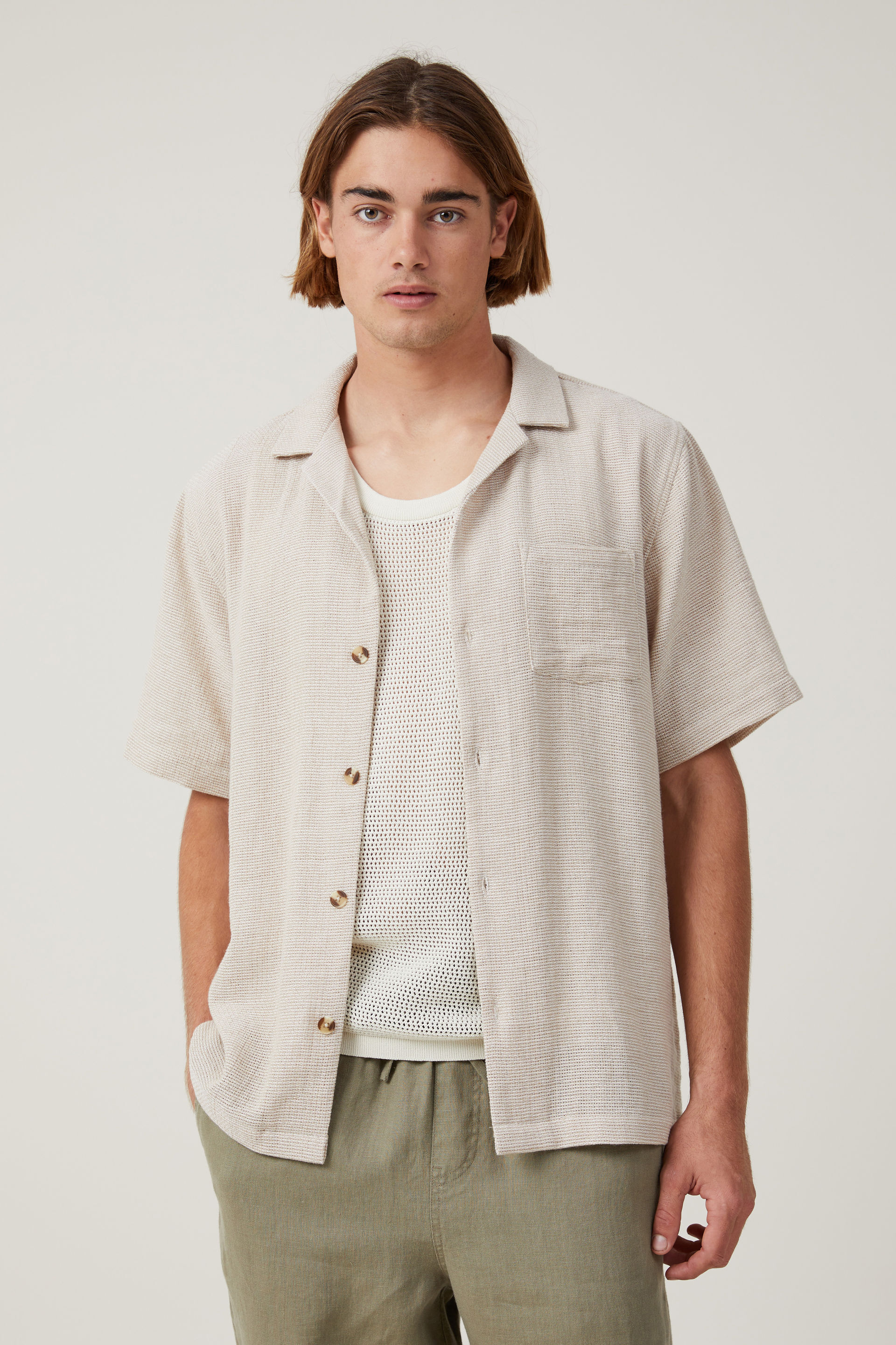 Palma Short Sleeve Shirt ecru