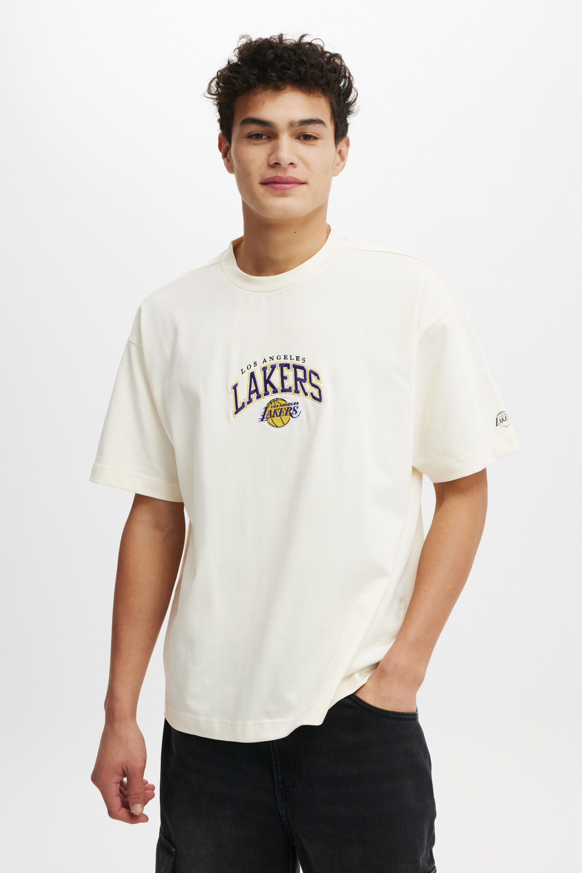 NBA LA Lakers Box Fit T-Shirt lcn nba creampuff / lakers - arch