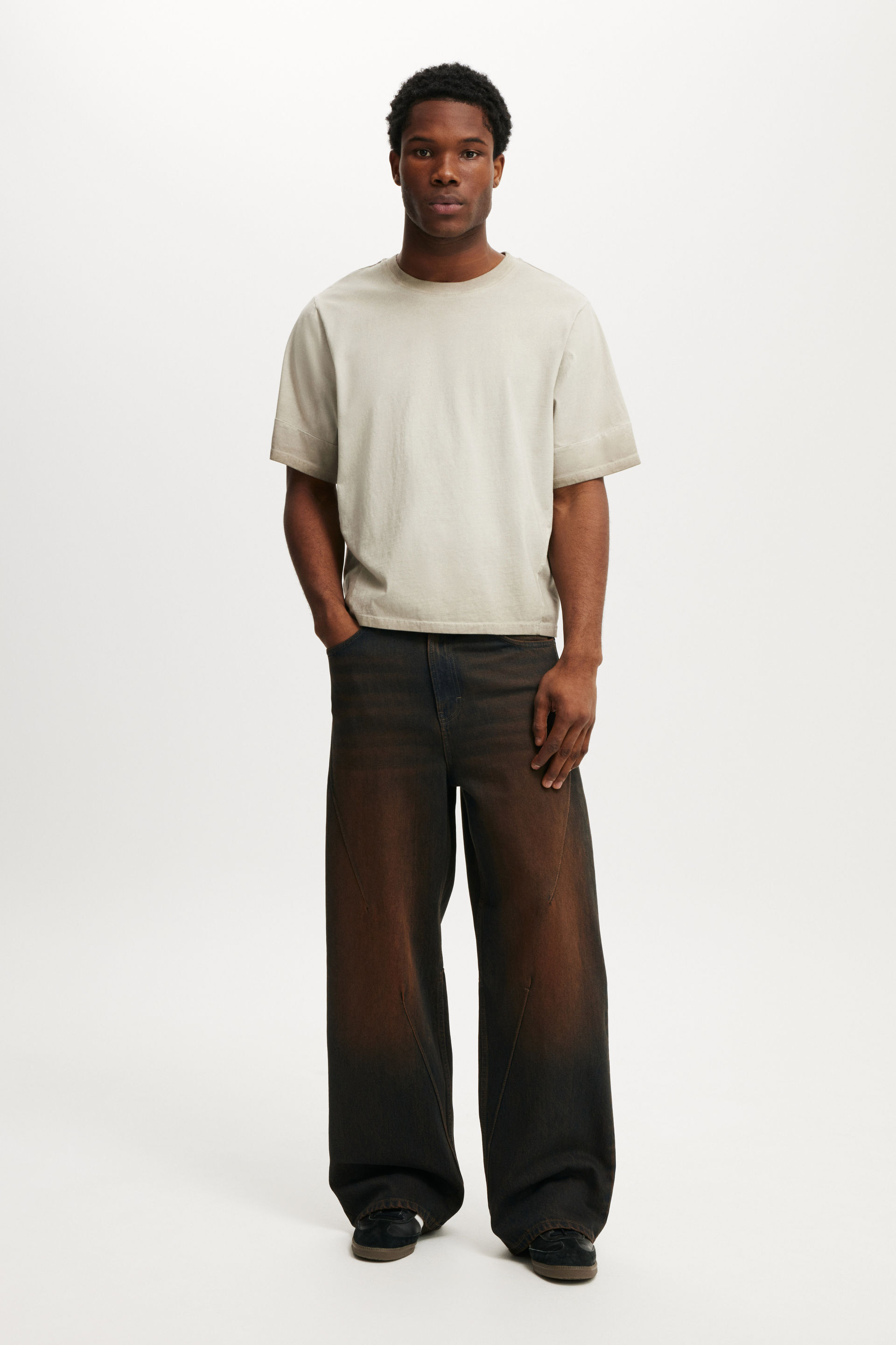 Super Baggy Jean y2k washed brown