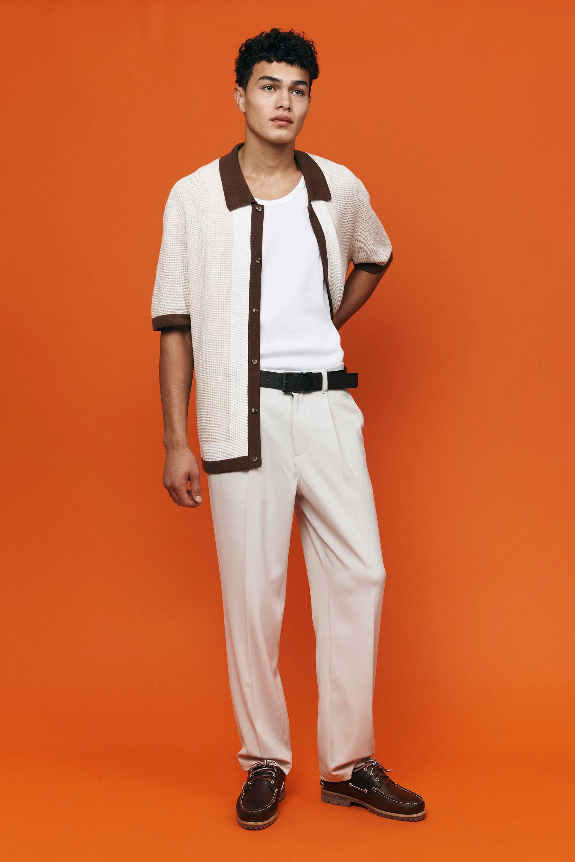 Relaxed Pleated Pant washed stone