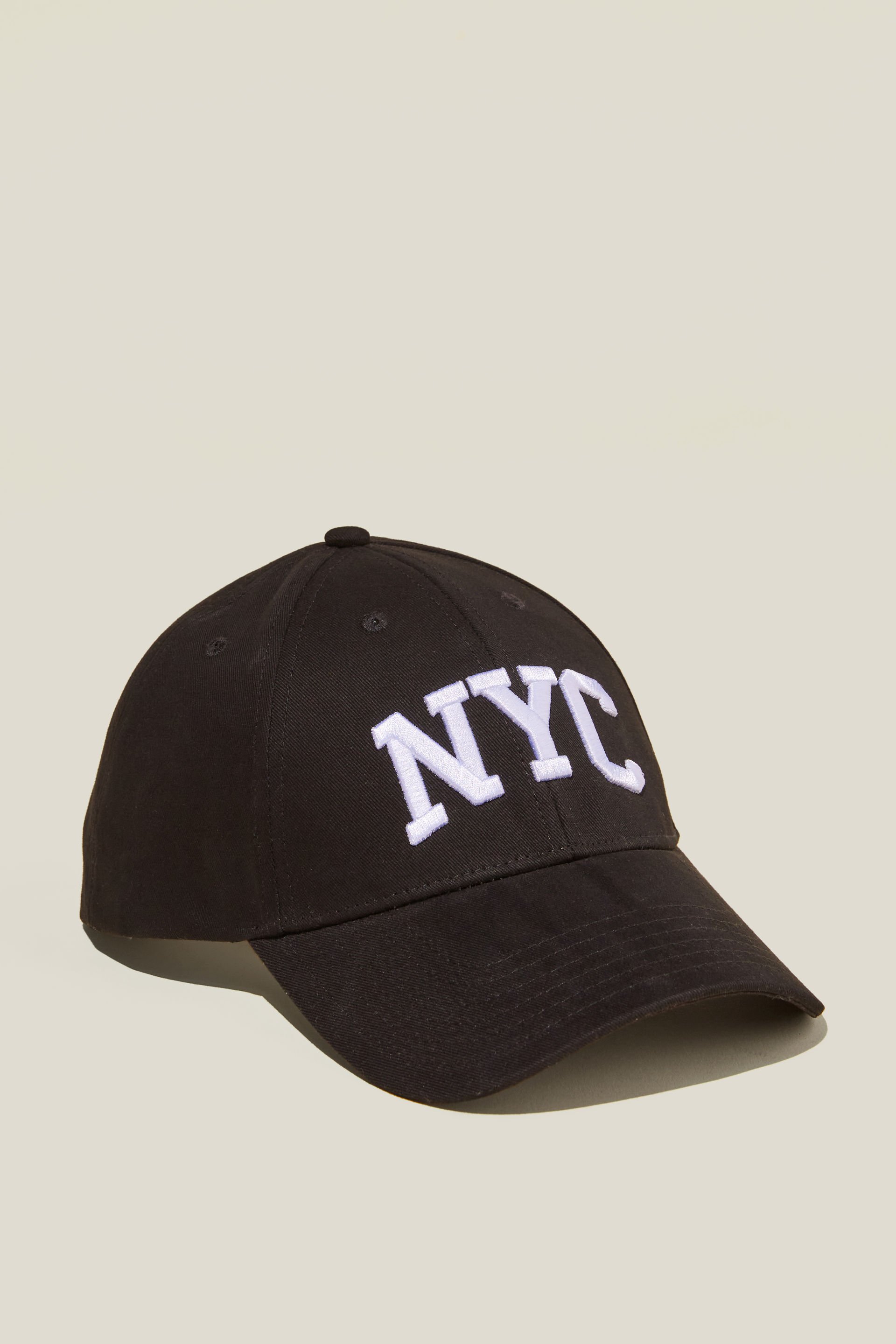 6 Panel Baseball Cap black/nyc