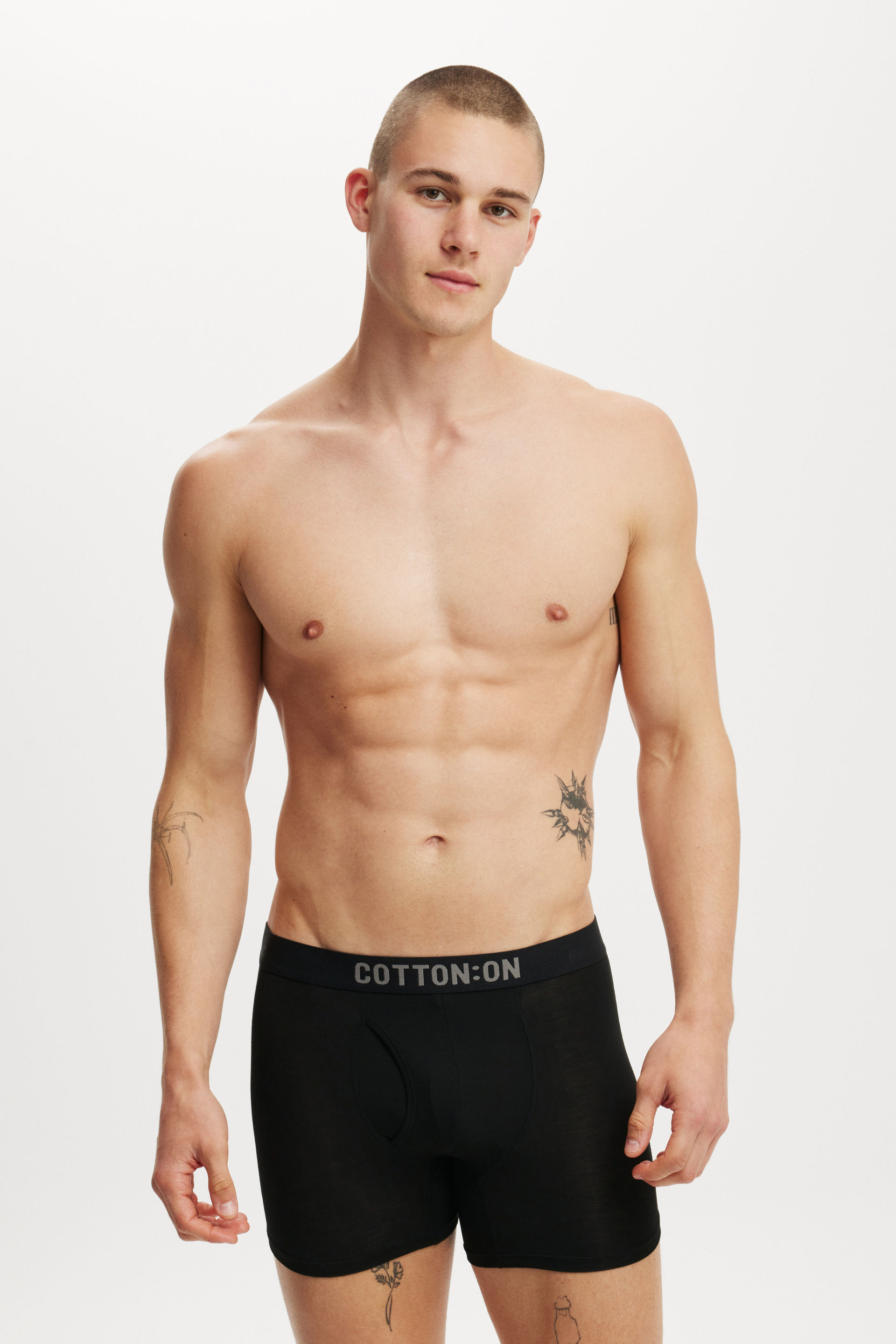 Mens Bamboo Trunk black