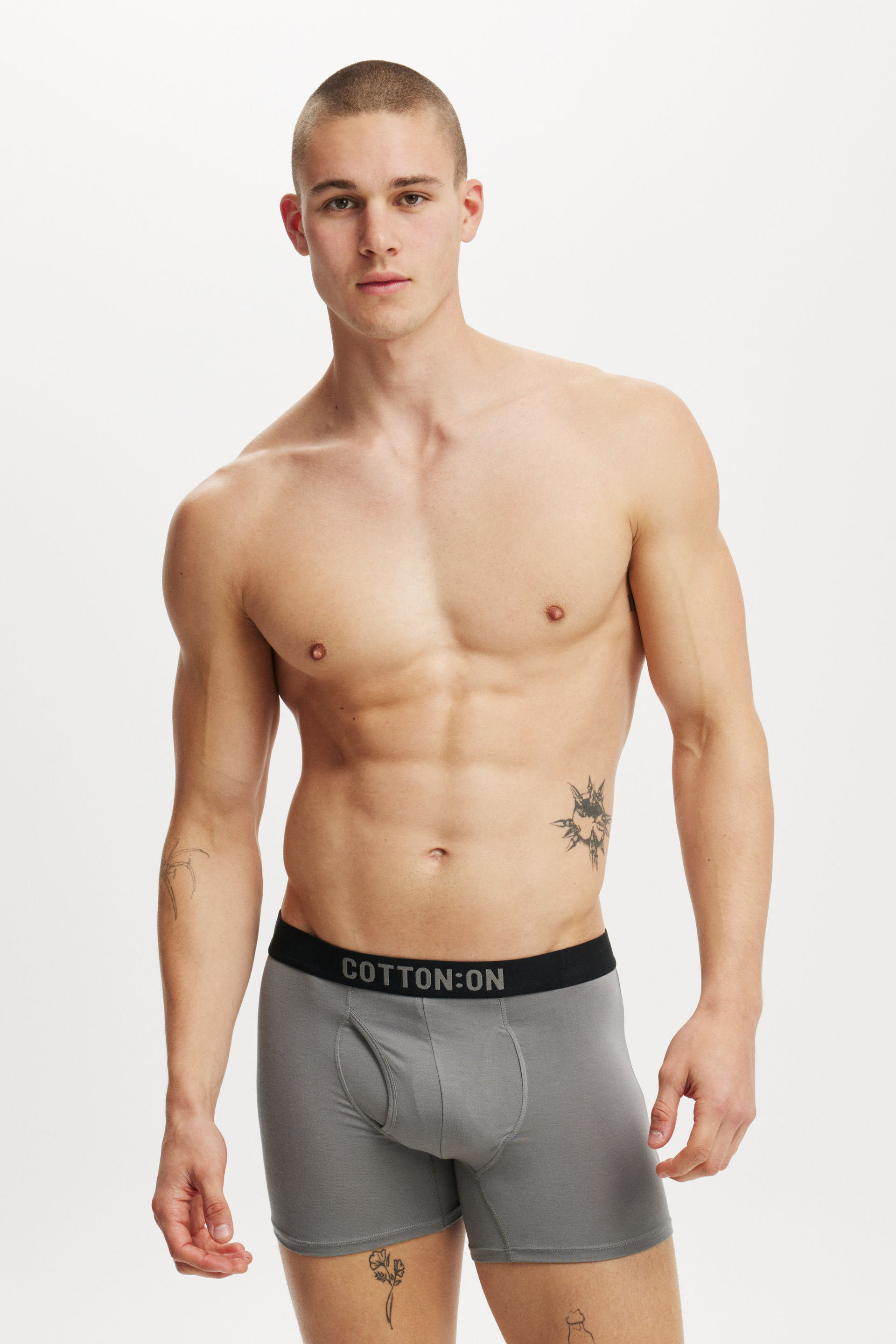 Mens Bamboo Trunk grey