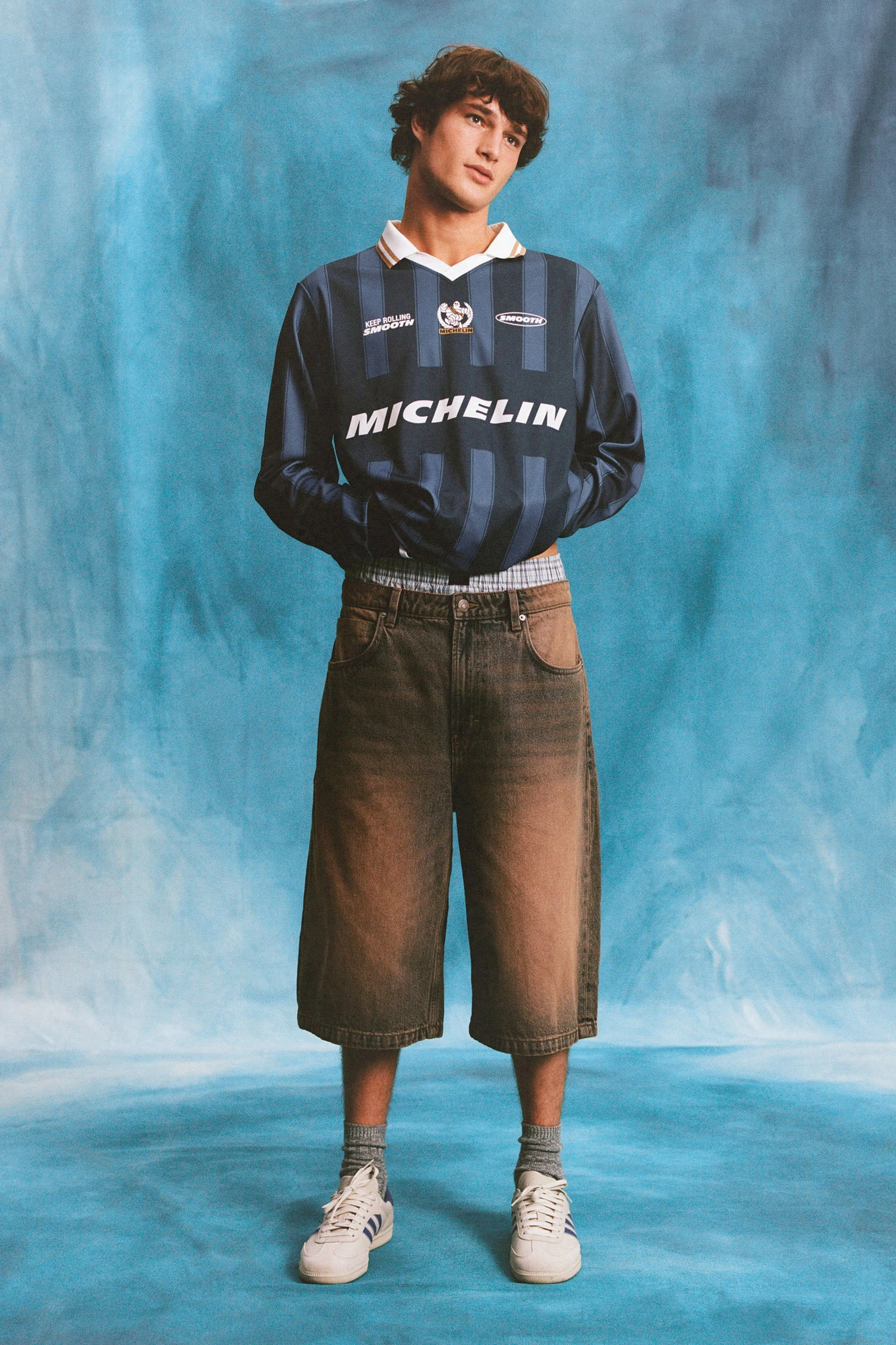 Super Baggy Jort trippin blue