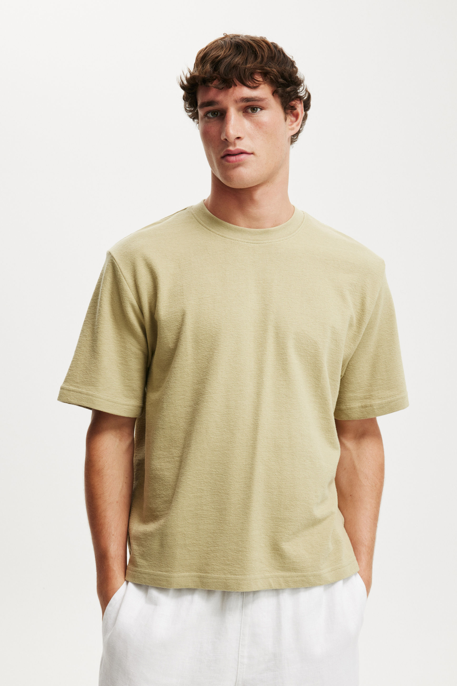 Cropped Fit T-Shirt elm terry