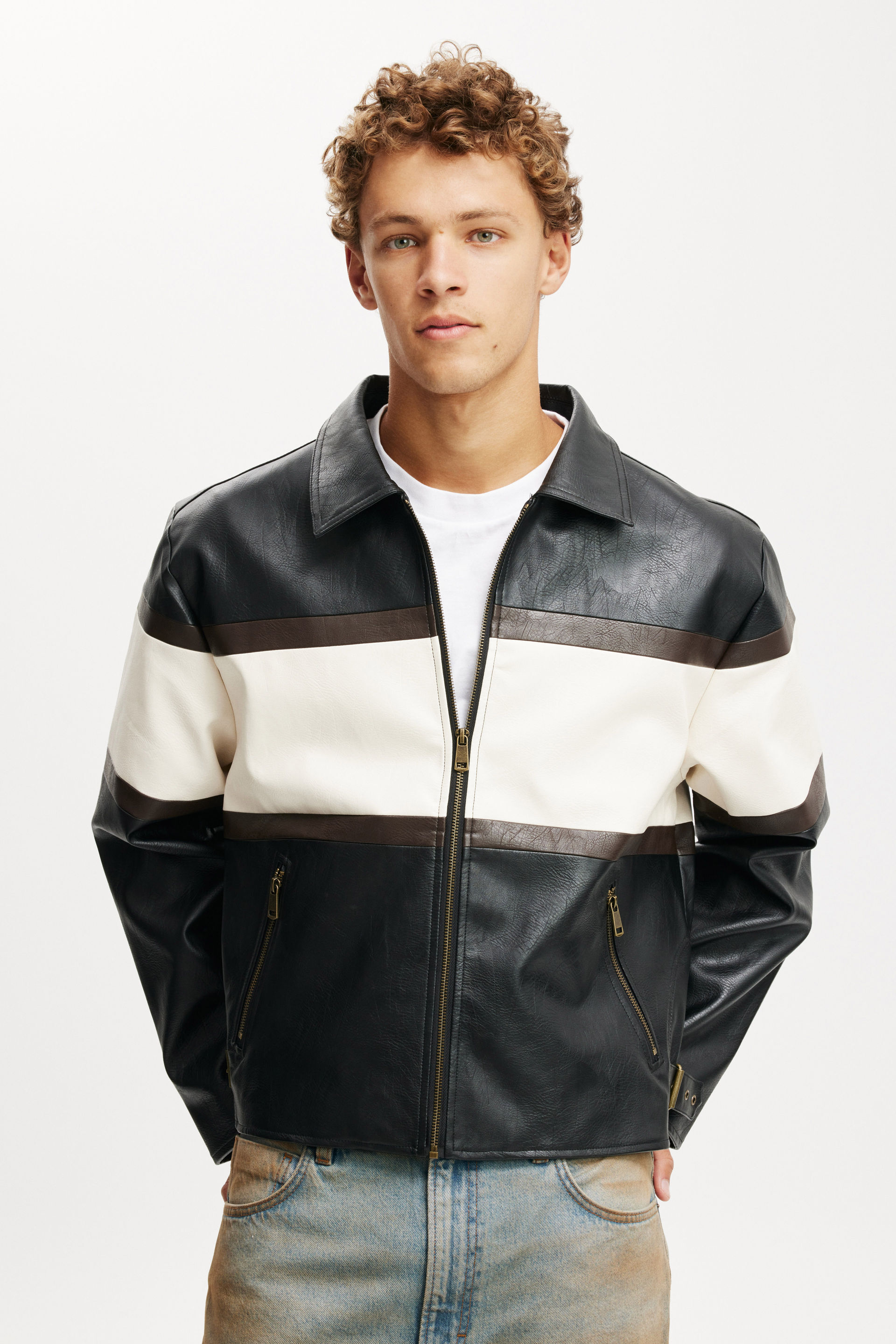 Joey Faux Leather Jacket black