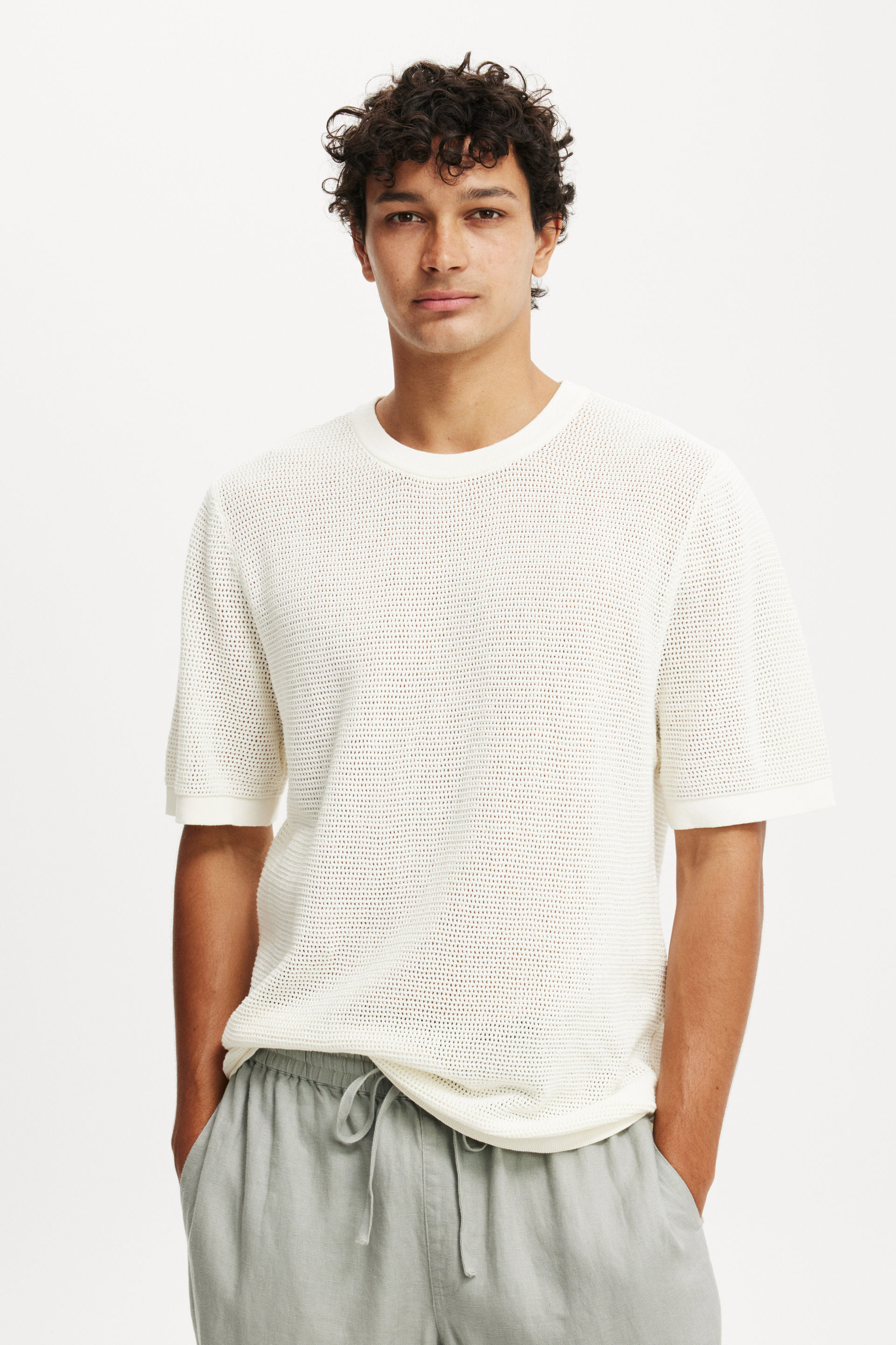 Knit Tee off white