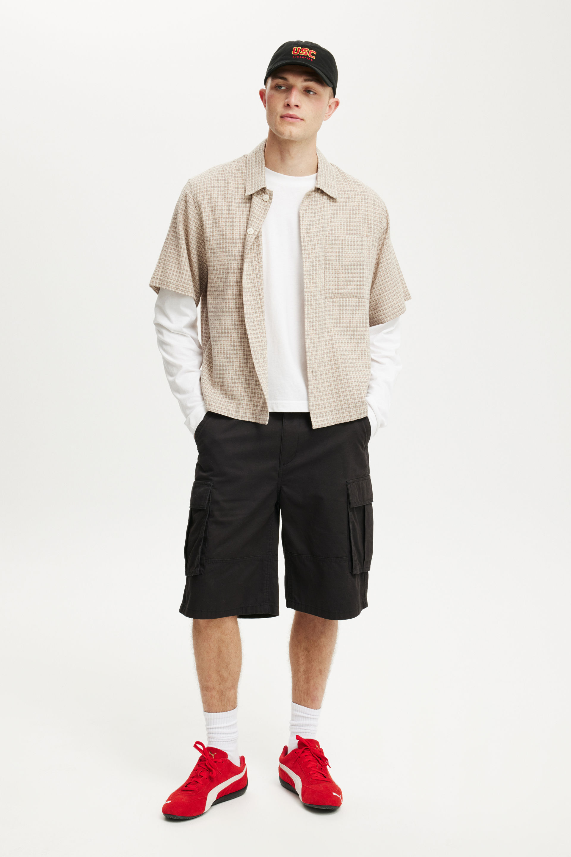 Baggy Cargo Short black