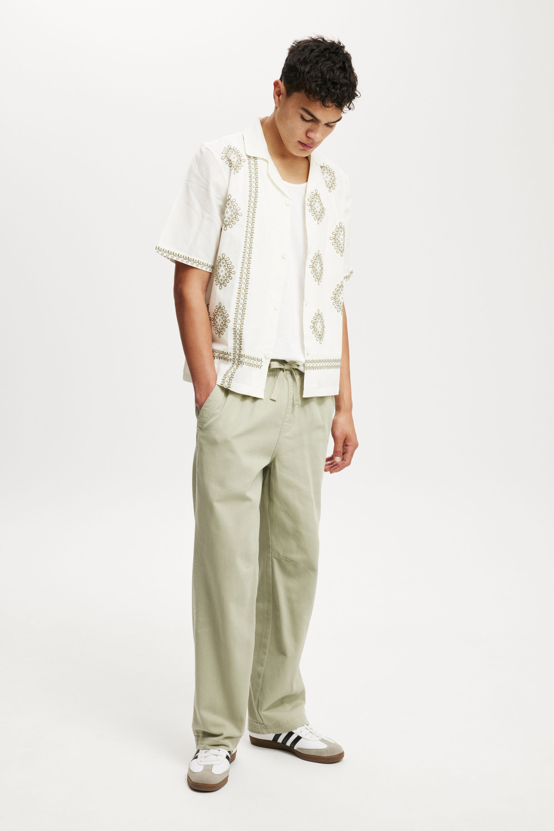 Baggy Casual Pant sage