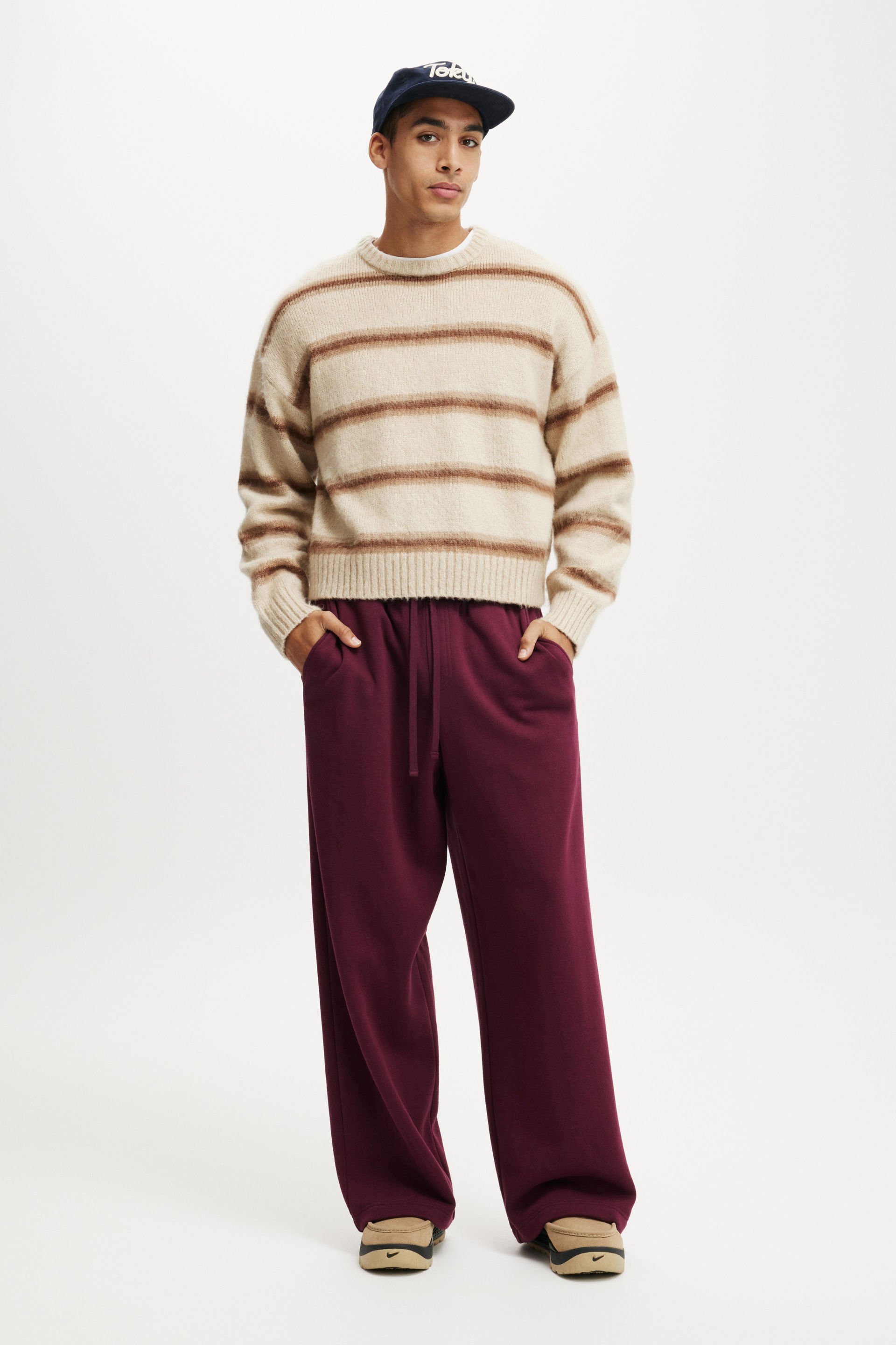 Super Baggy Sweatpant velvet plum