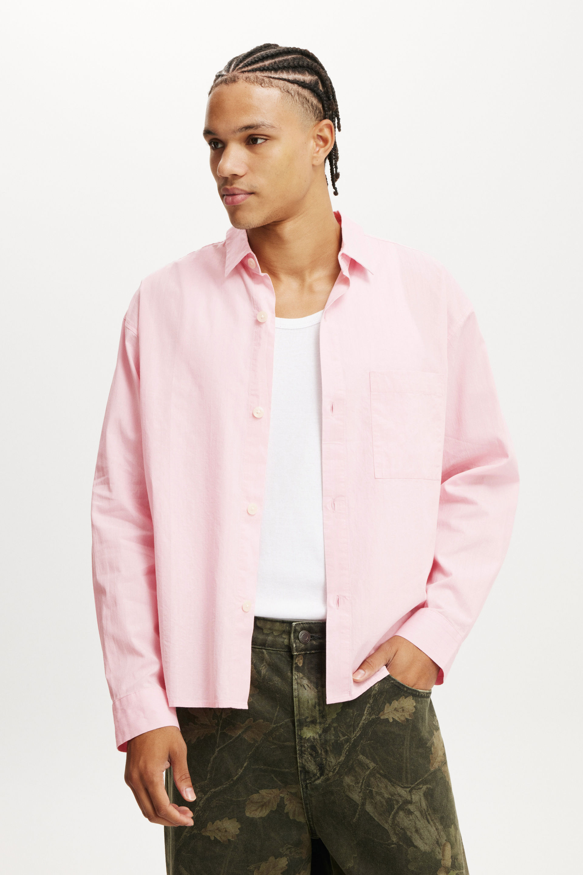 Hampton Long Sleeve Shirt soft pink