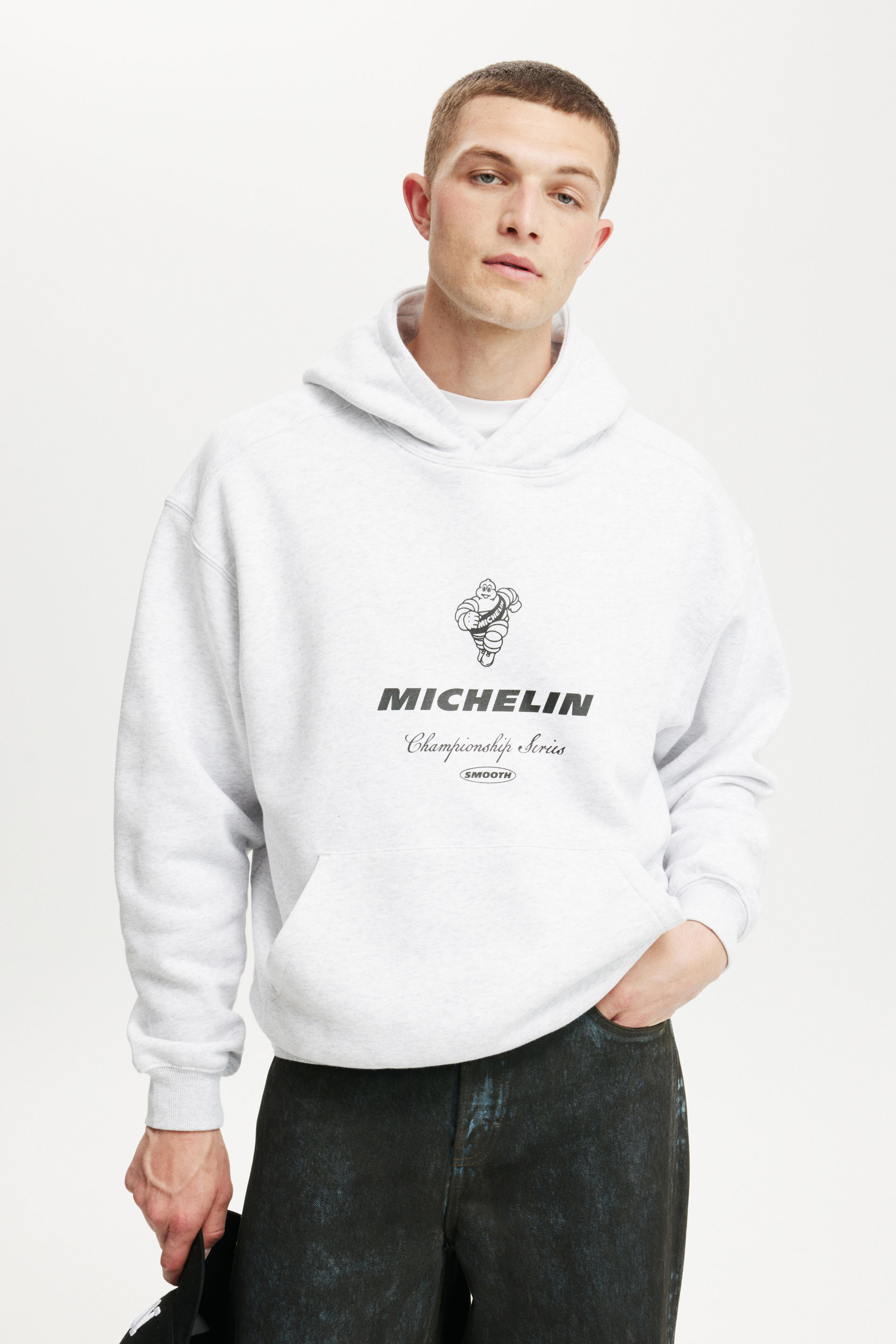 Michelin Box Fit Hoodie lcn mic athletic marle / michelin keep rollin