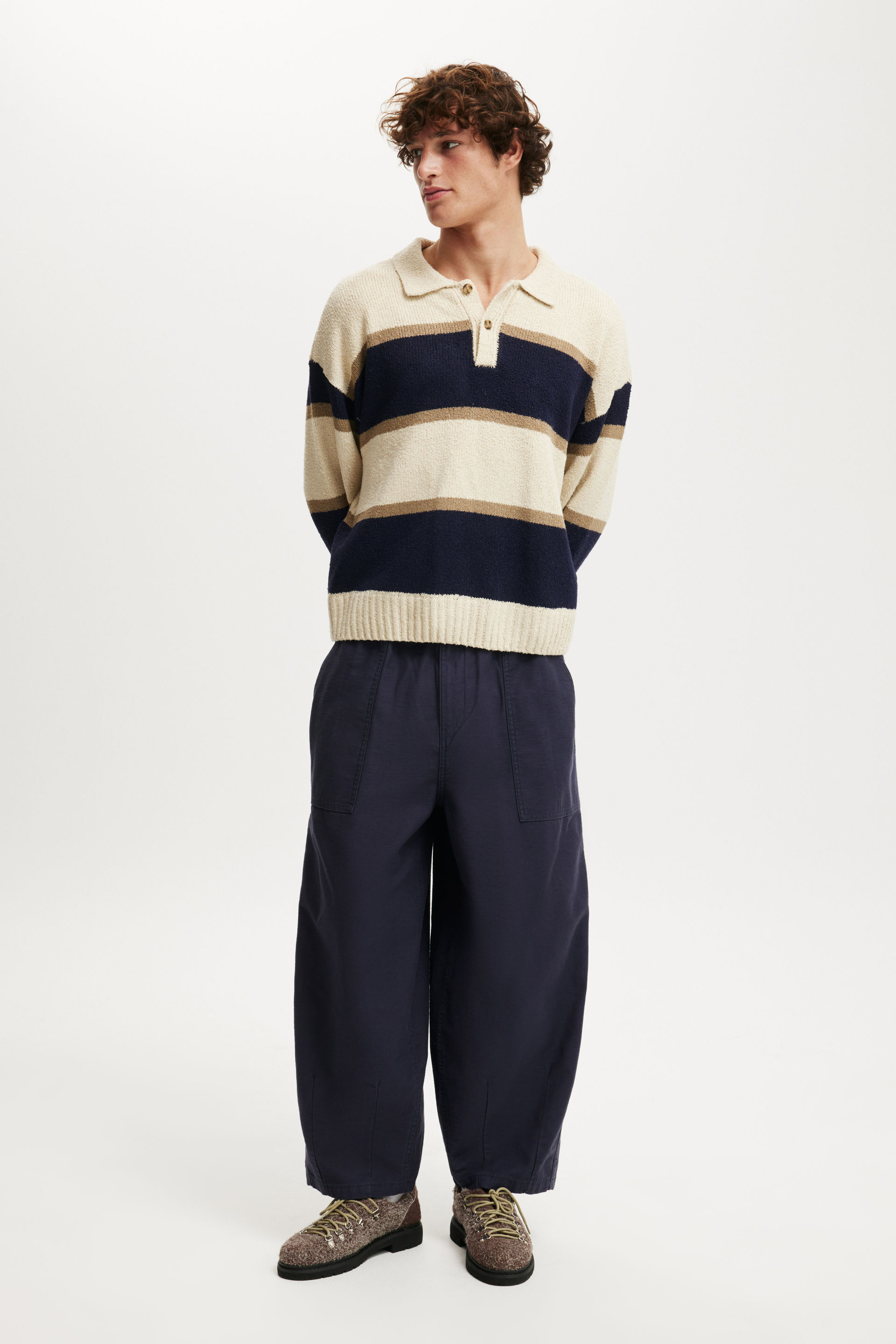 Super Baggy Balloon Pant washed navy