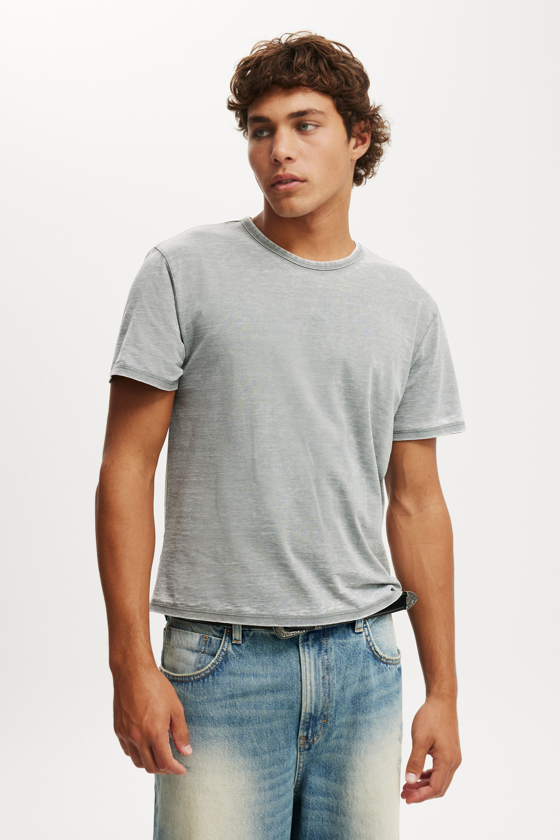 Baby T-Shirt nori green burnout