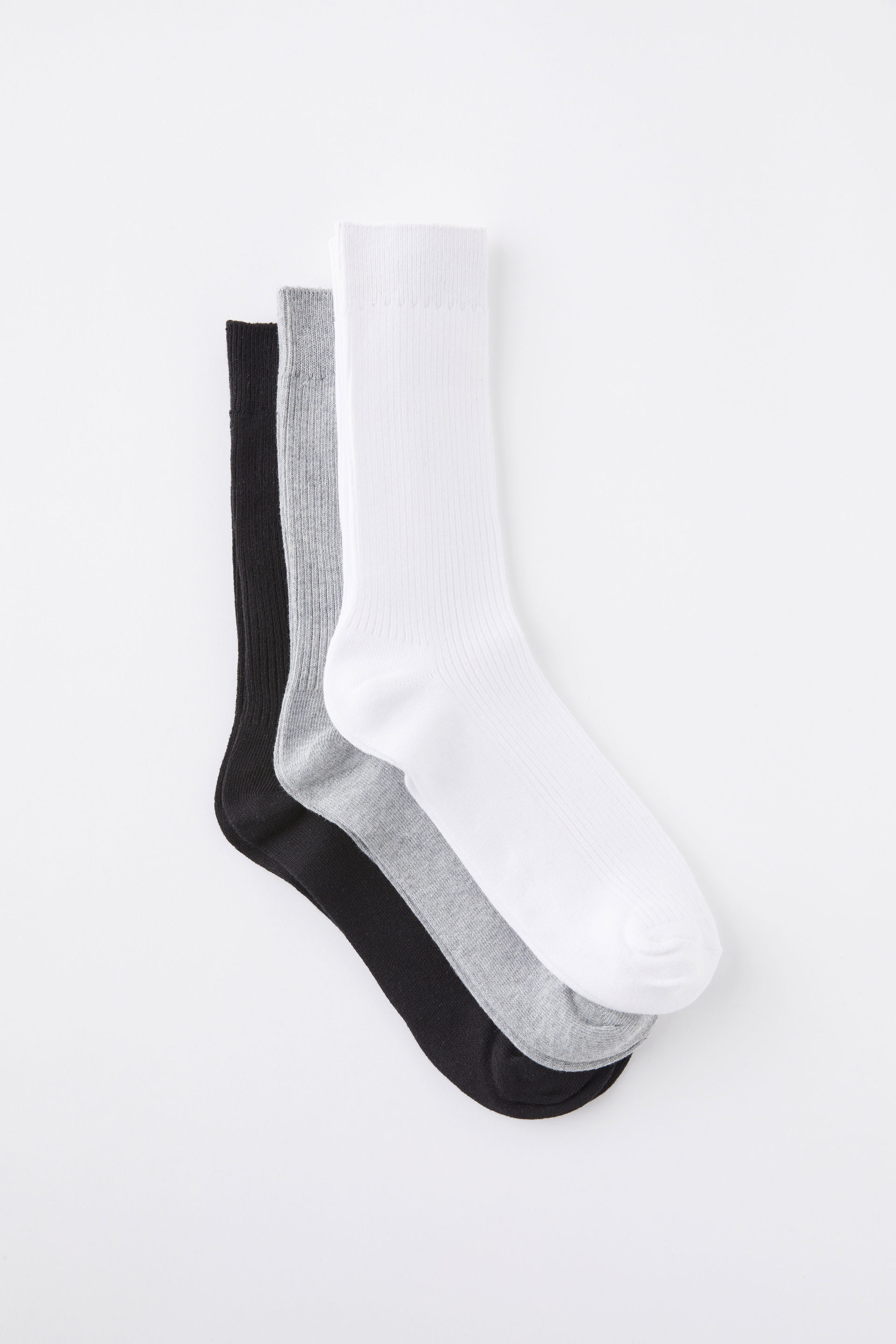 3 Pack Easy Socks black/white/grey marle