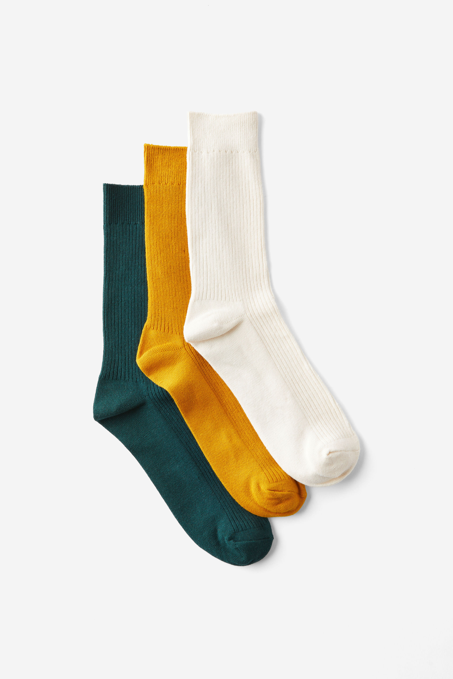 3 Pack Easy Socks bone/vintage gold/pineneedle