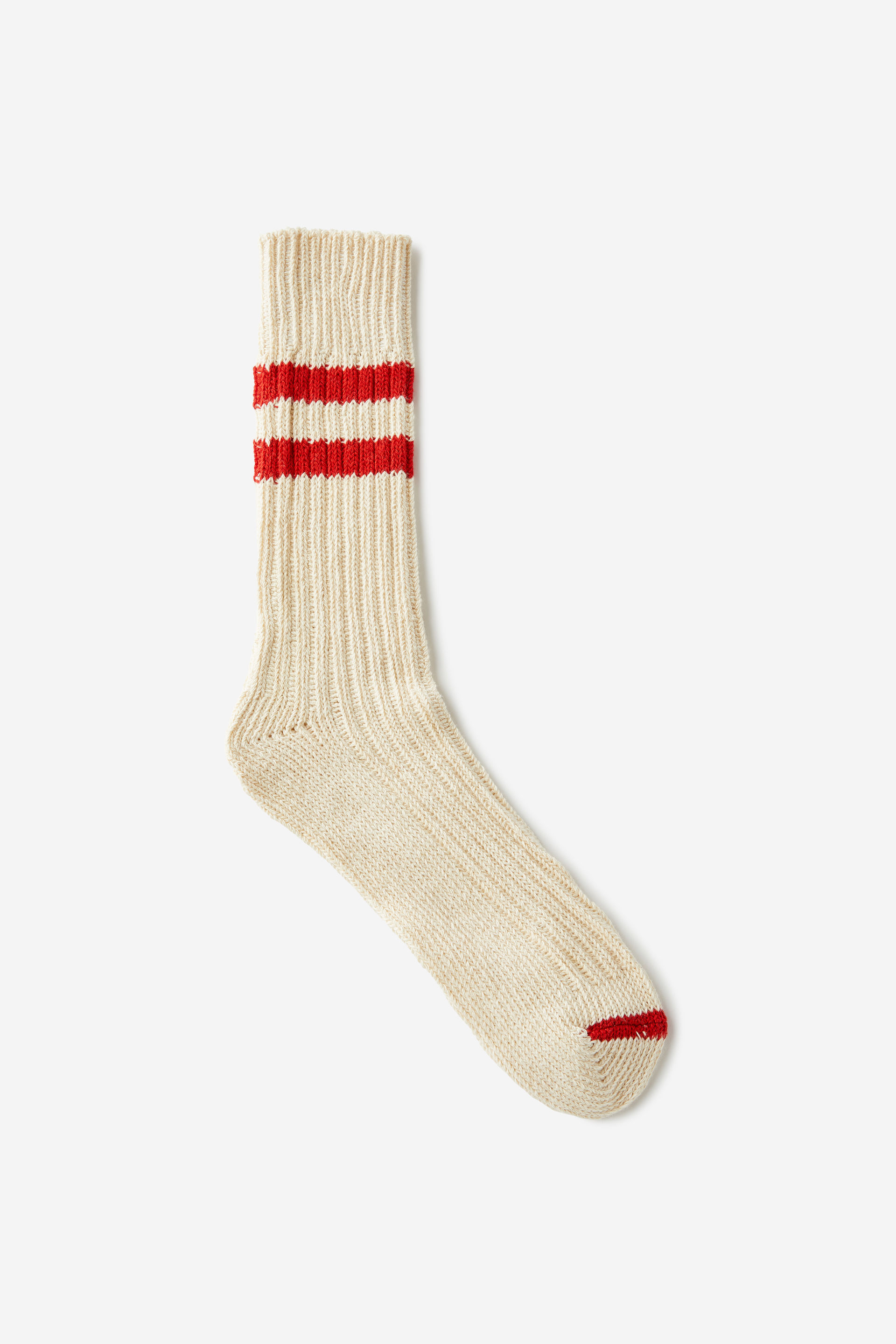 Varsity Sock cream/vintage red/ecru