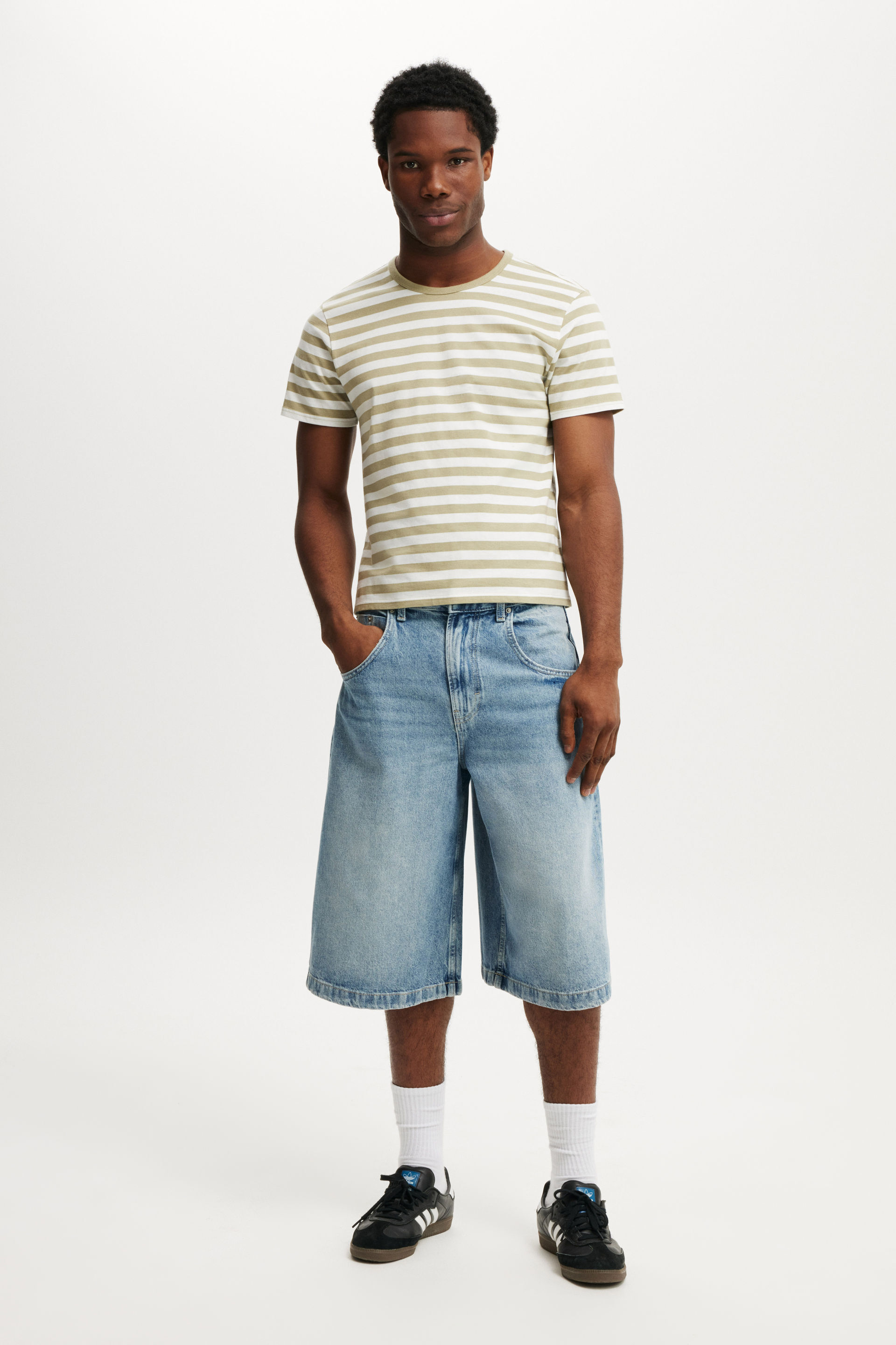 Y2k Super Baggy Jort solace blue