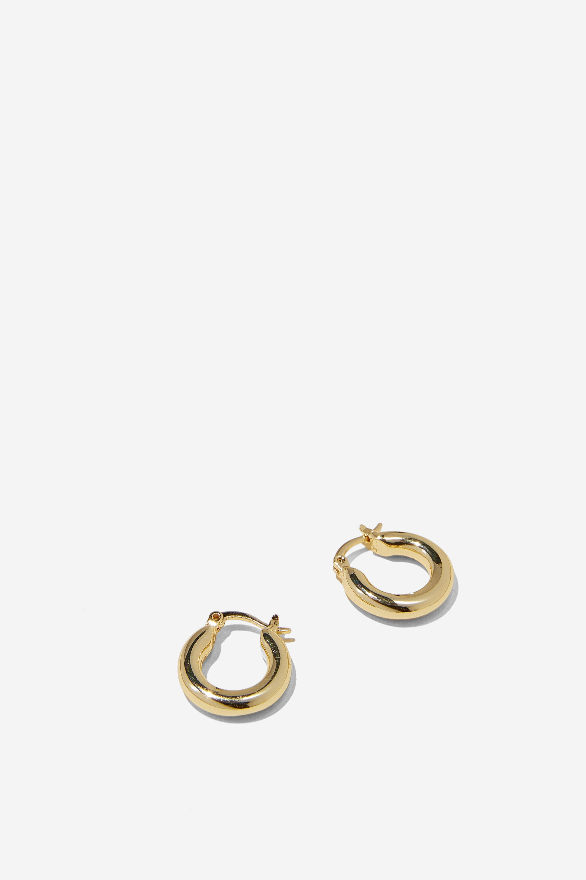 Small Hoop Earring up gold tube