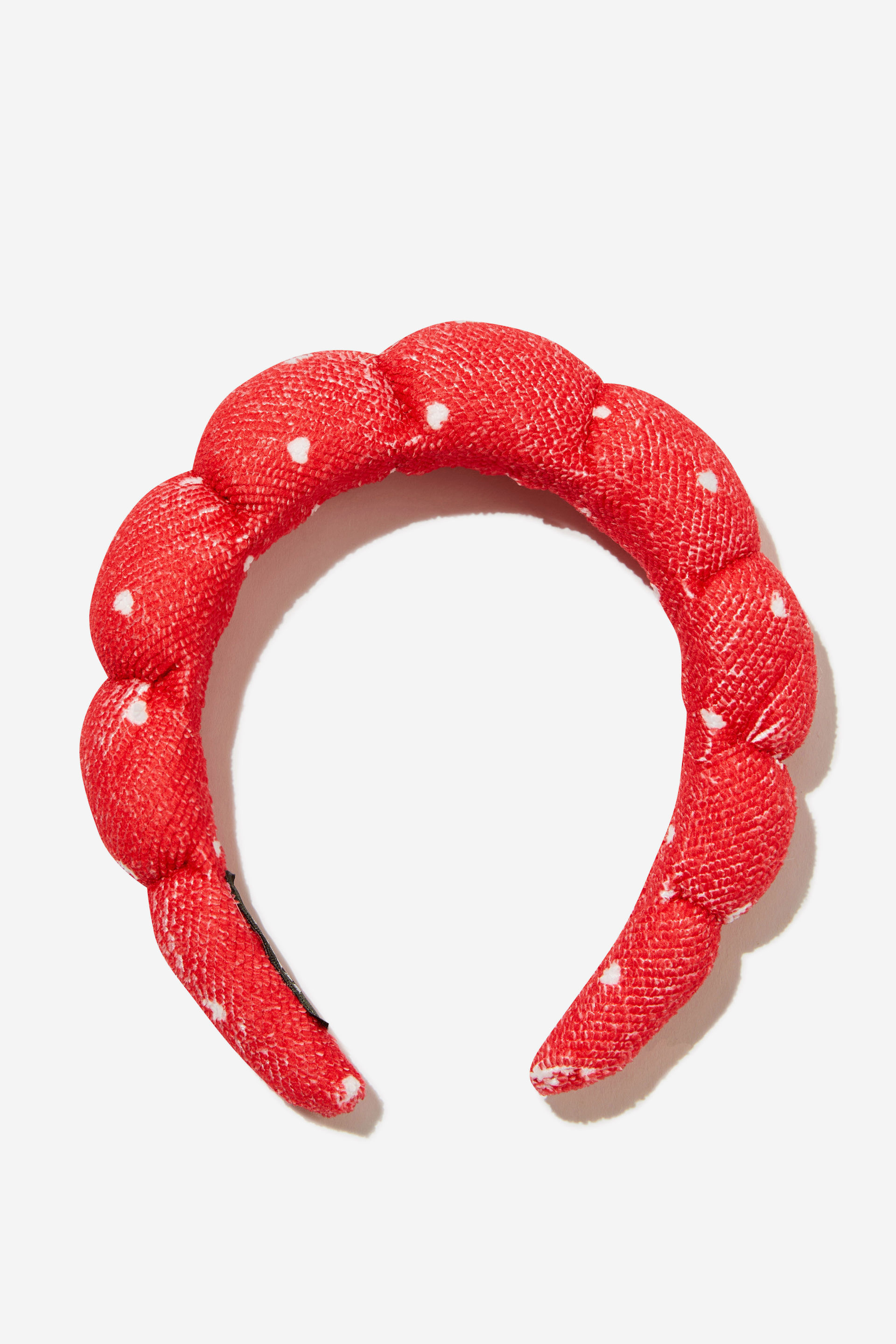 Grwm Skincare Headband hearts red