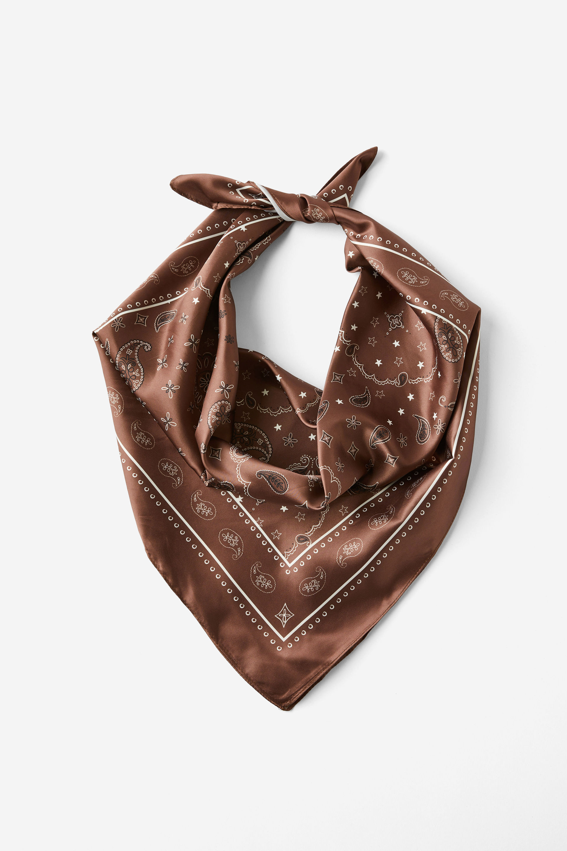 Knot Your Everyday Scarf texas brown paisley
