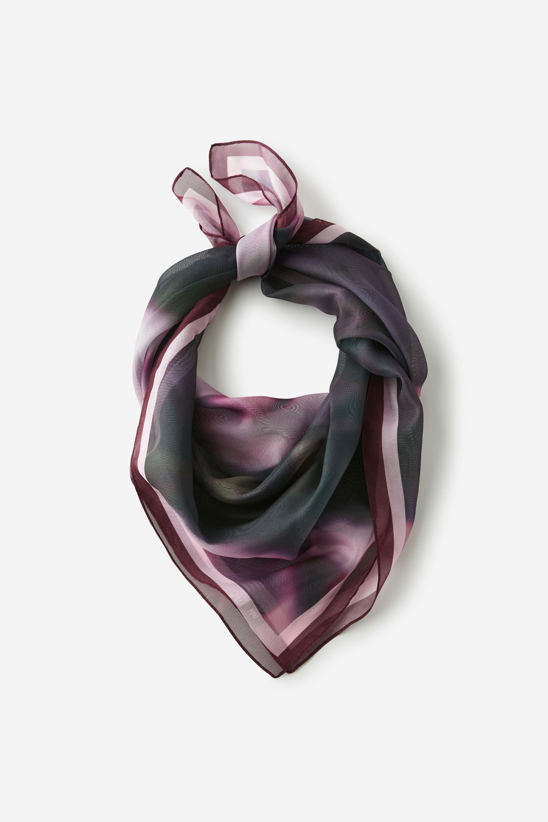 Knot Your Everyday Scarf blurred floral/deep pomegrante