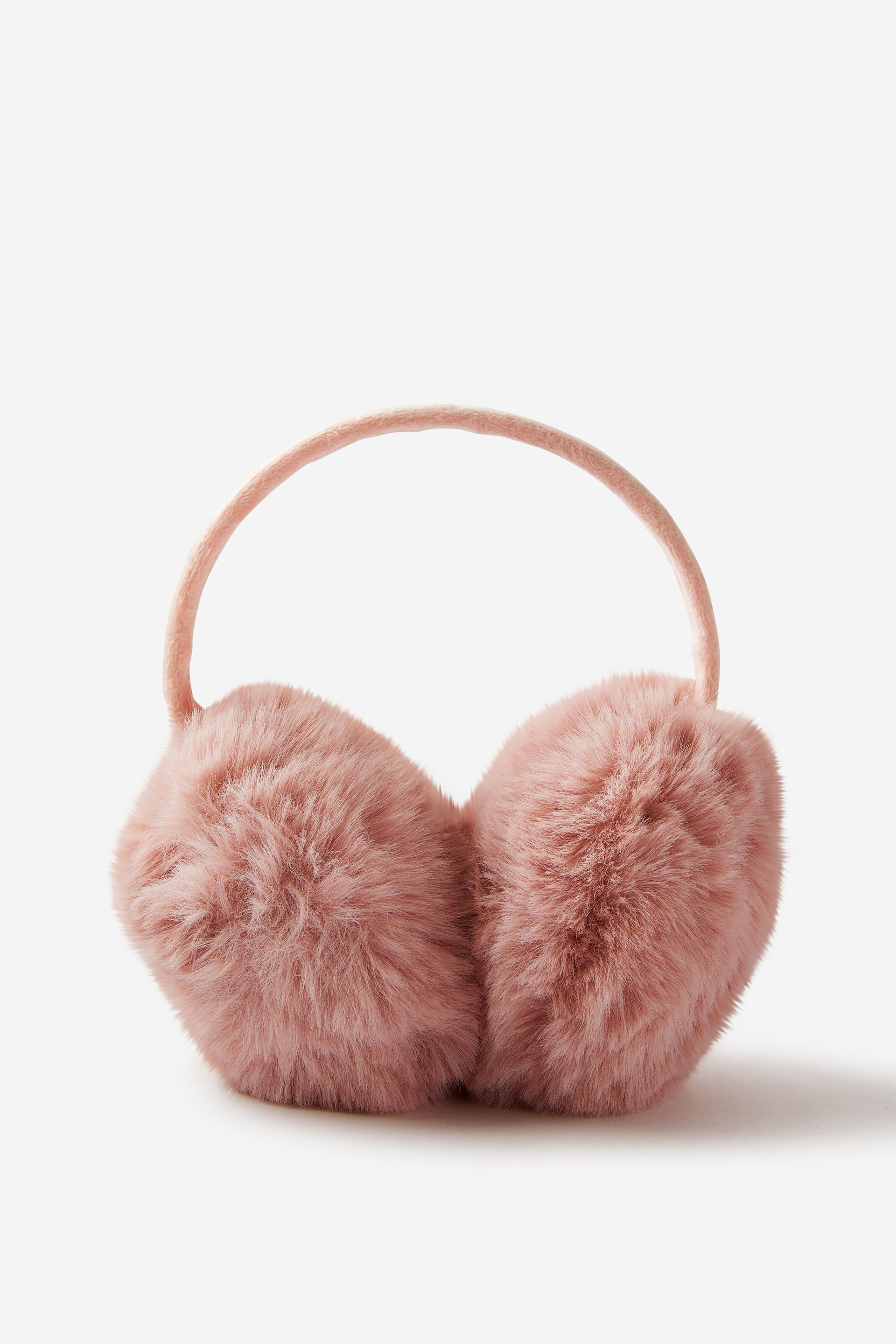 Fluffy Yarn Ear Muffs blush