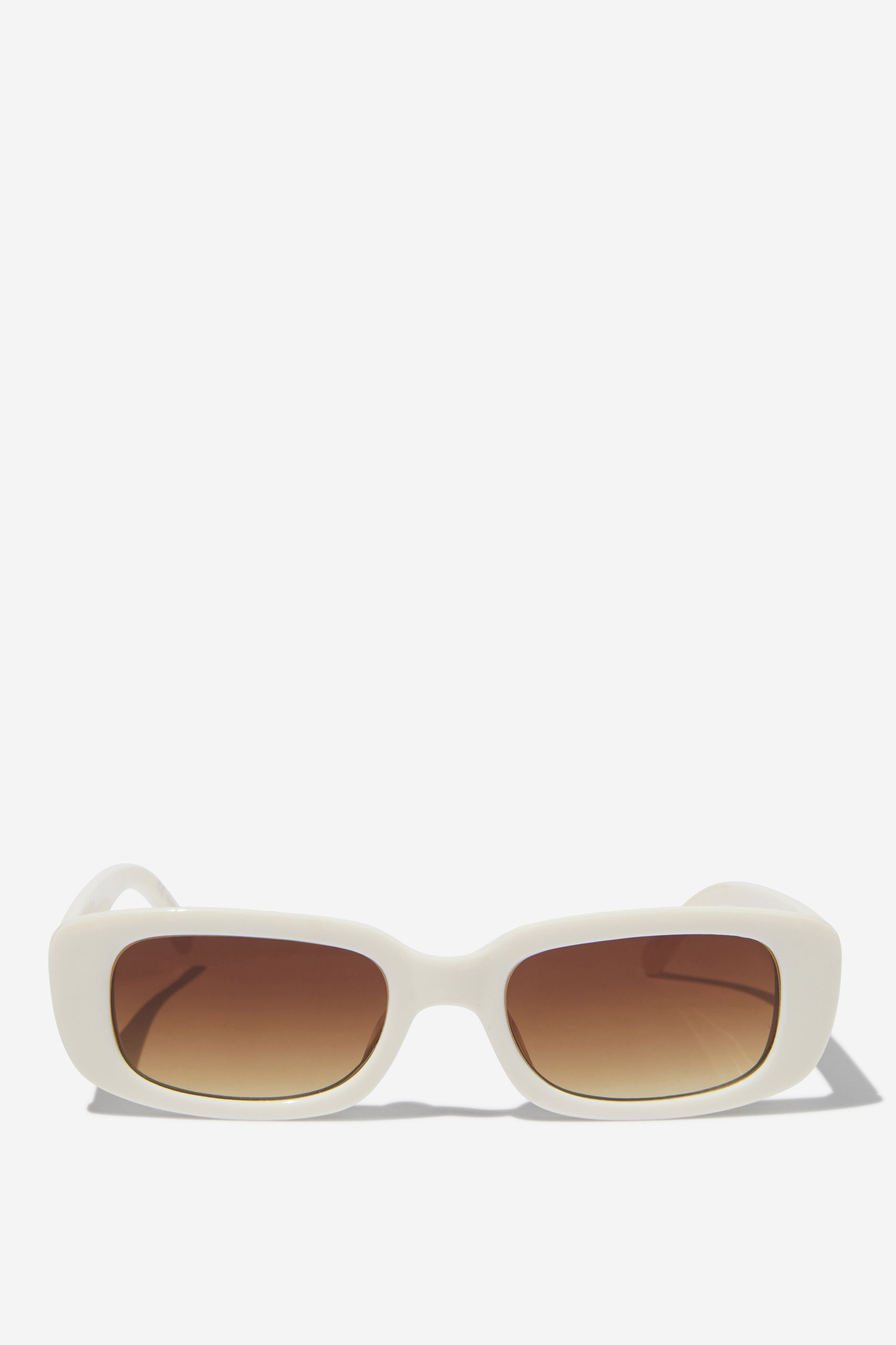 Abby Rectangle Sunglasses ivory