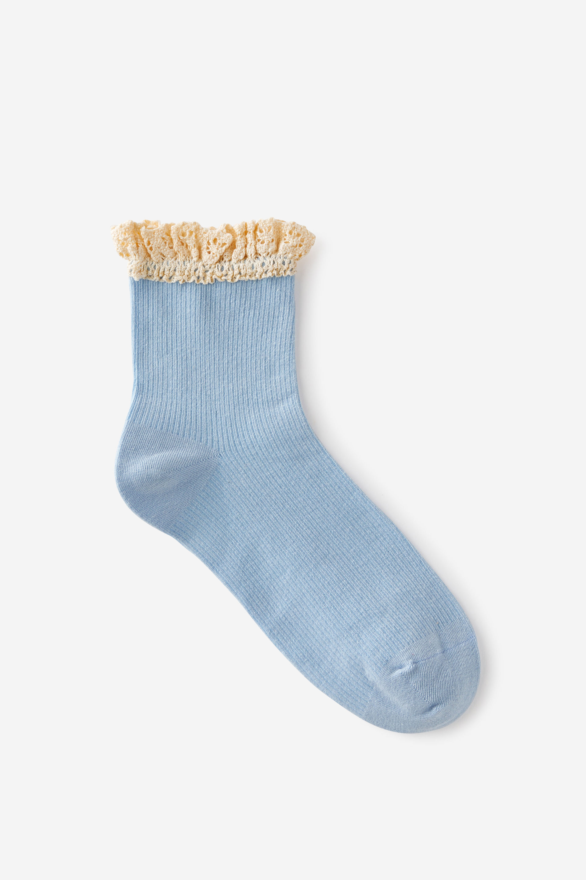 Femme Frill Mid Crew Sock dusk blue