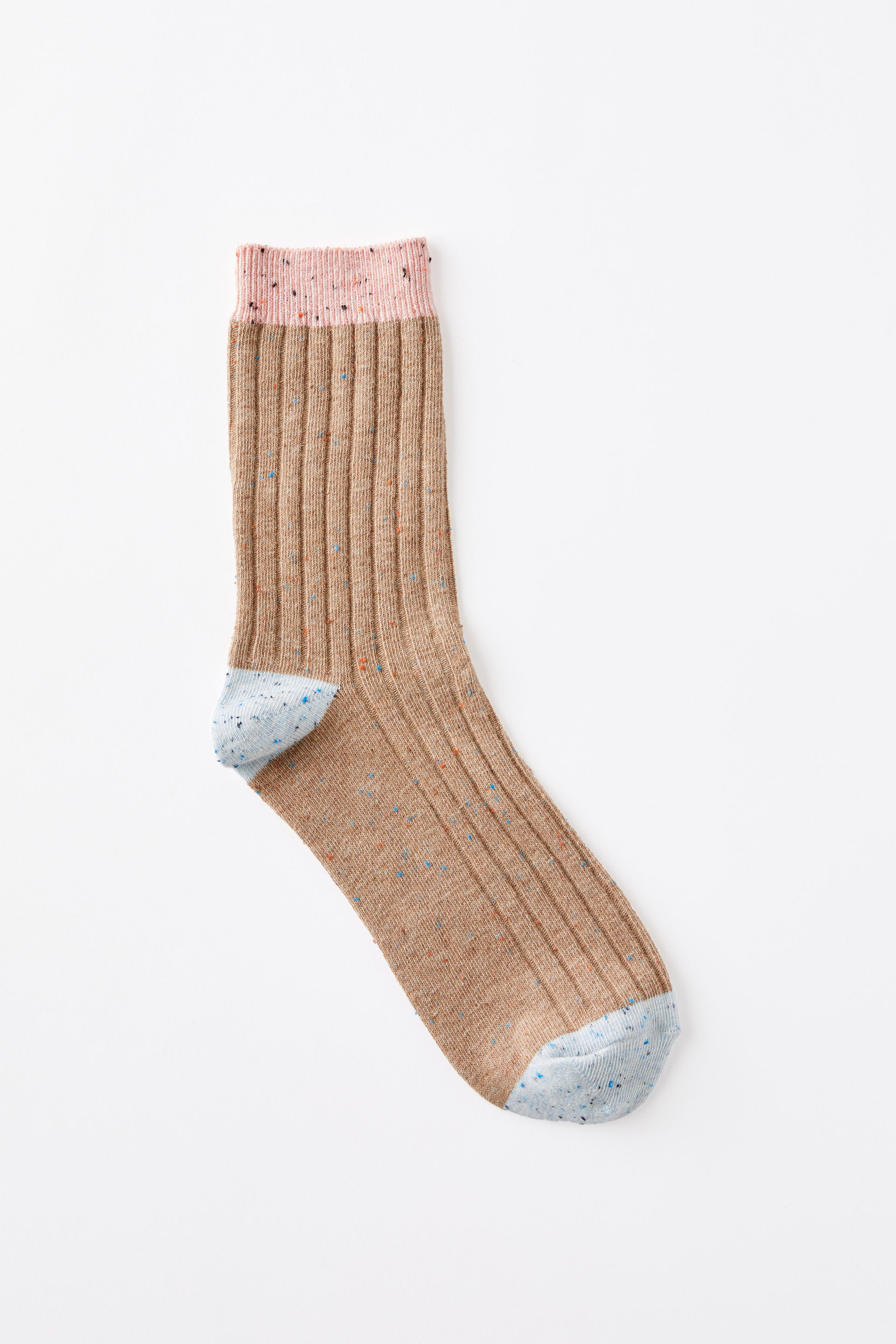 Speckle Crew Sock brown speck