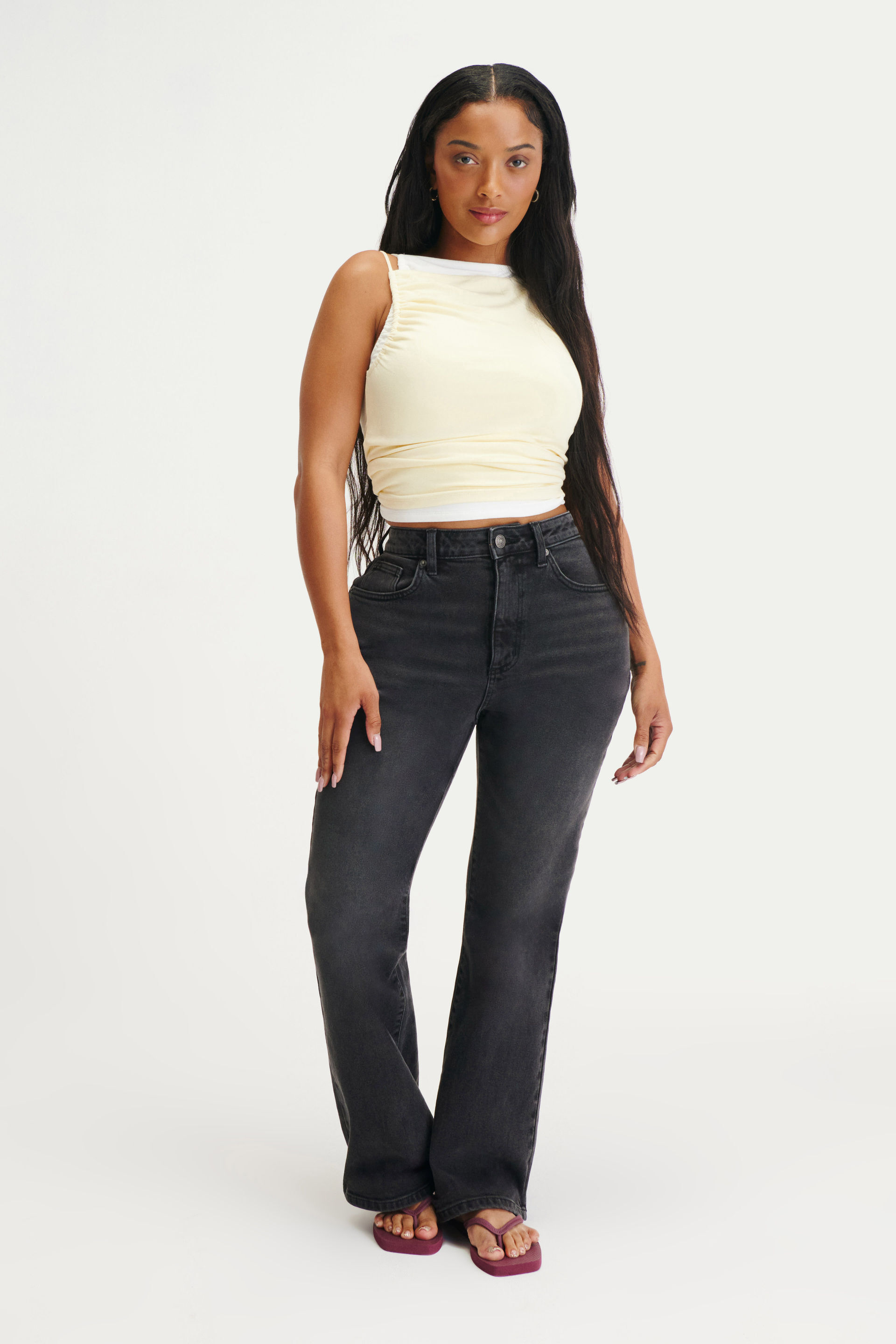 Curvy Flare Jean onyx black