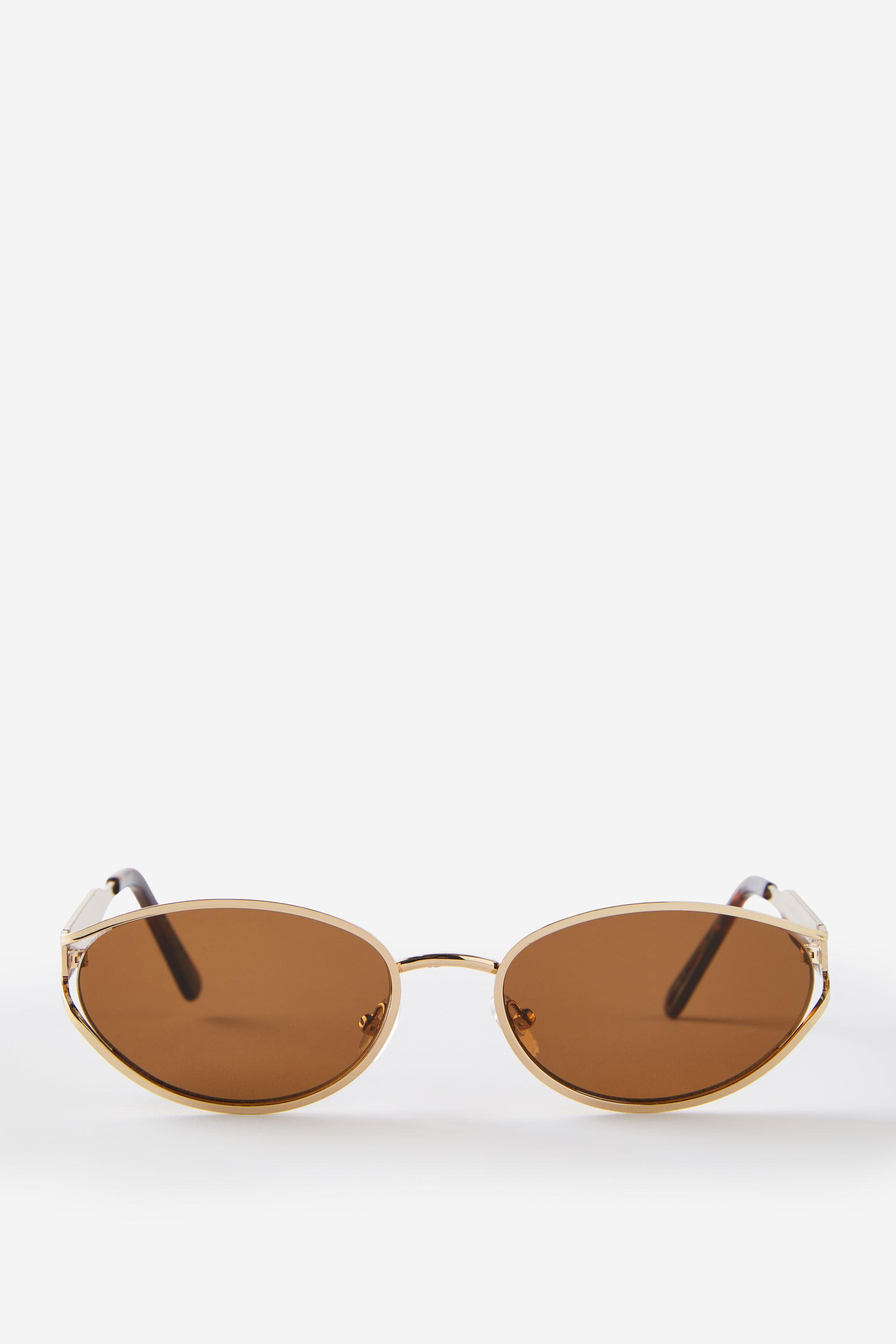 Stevie Metal Cat Eye Sunglasses gold/brown