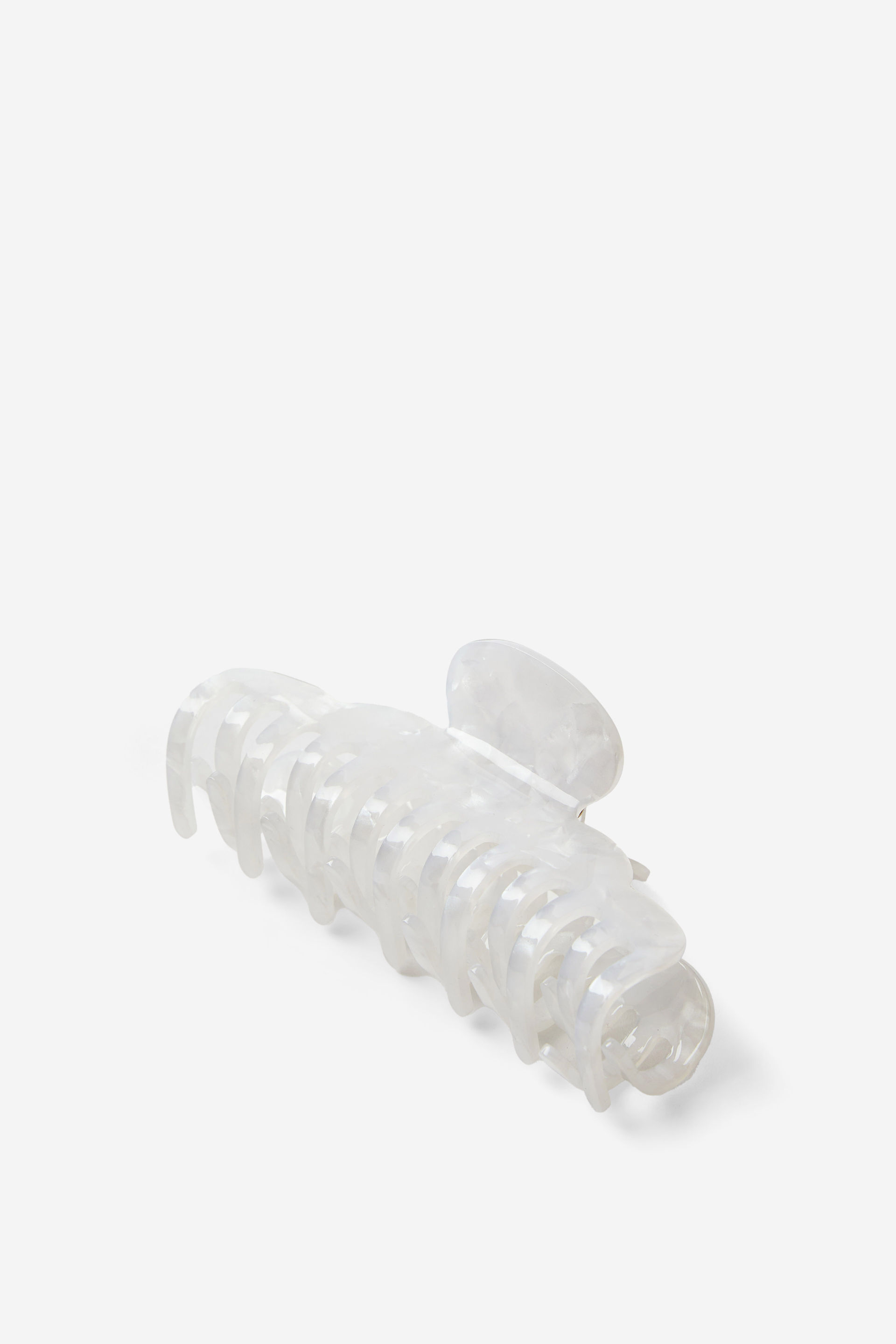 Extra Large Chloe Hair Claw white marble