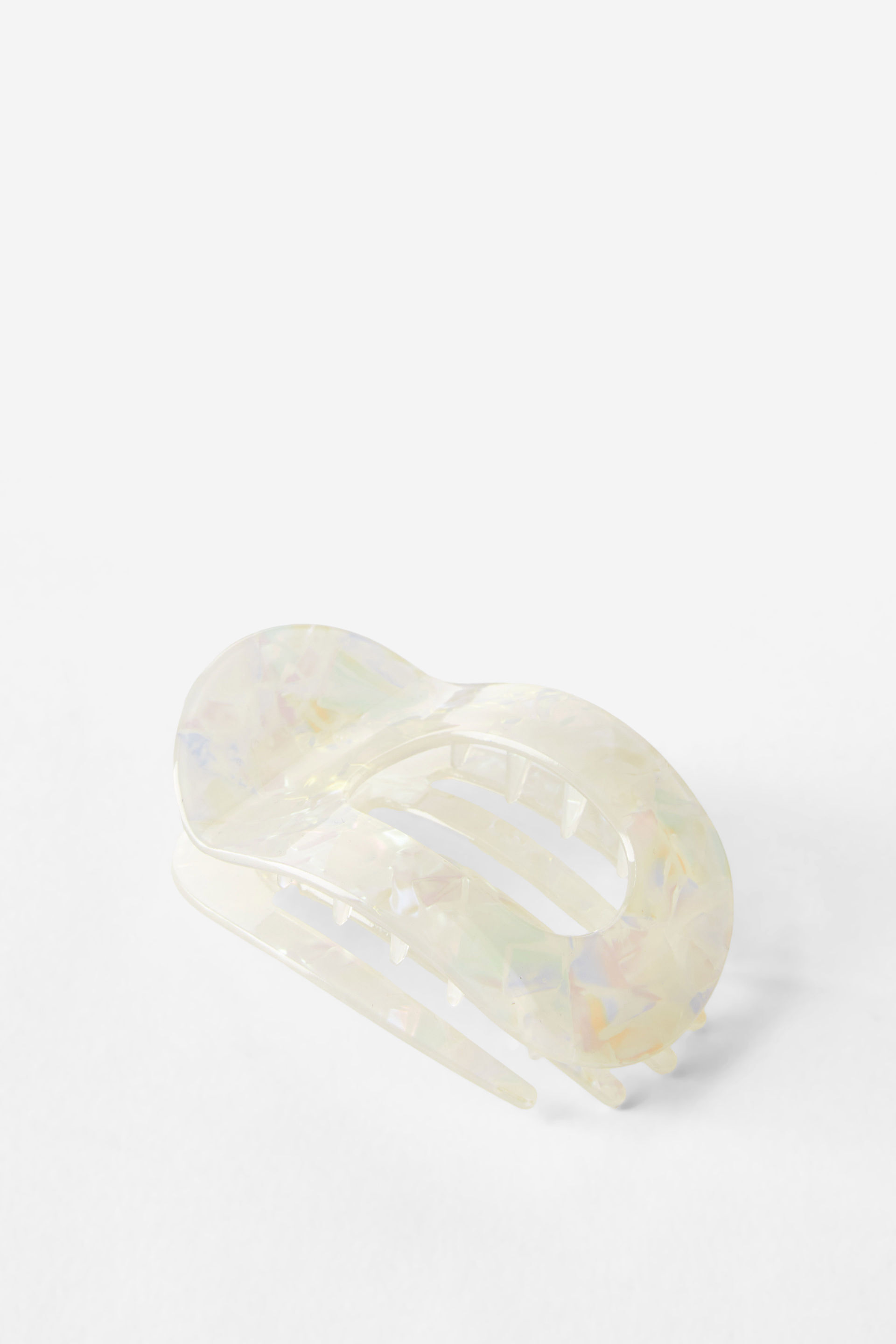 Road Trip Hair Claw white marble